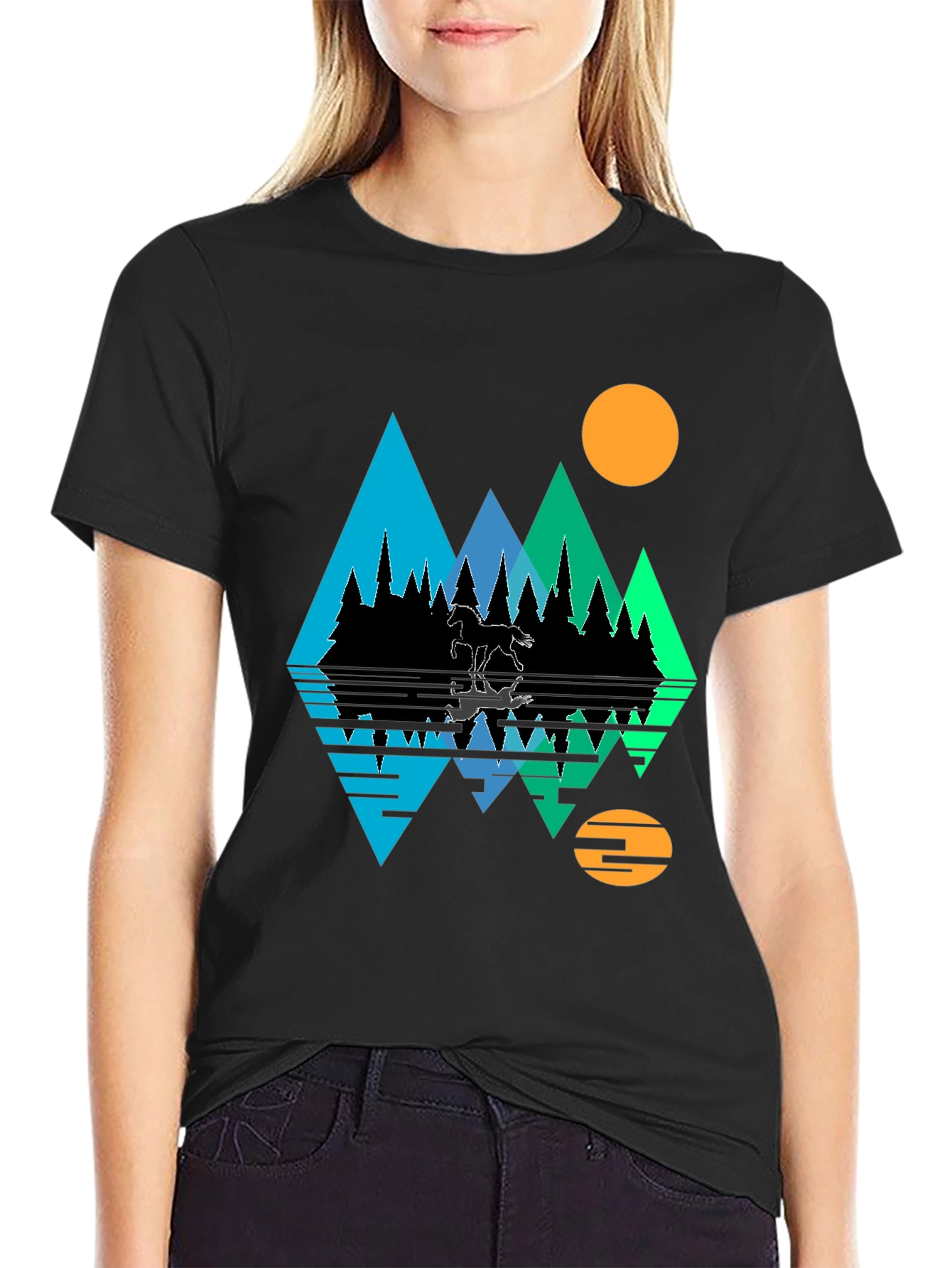 Mountain & Moon Graphic Tee