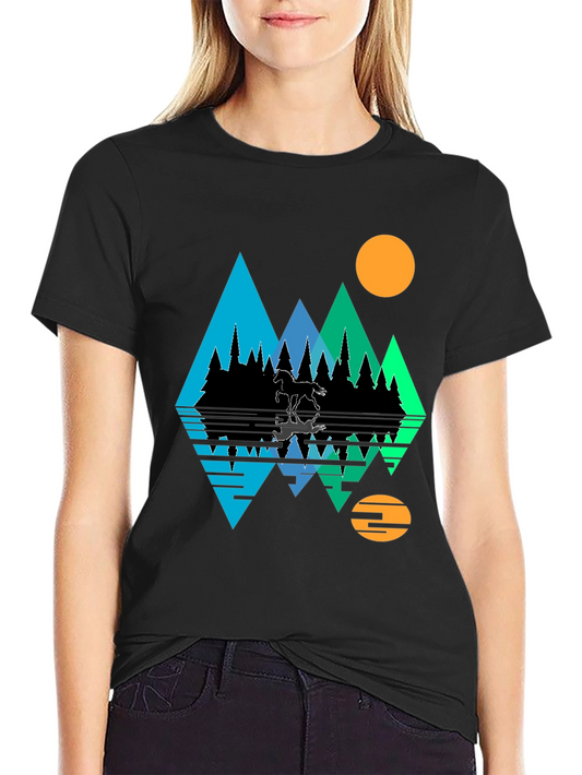 Mountain & Moon Graphic Tee