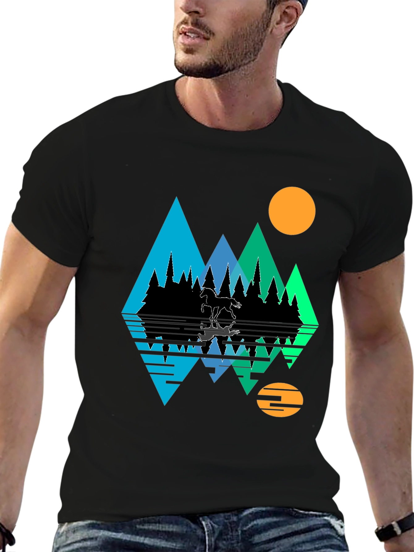 Mountain & Moon Graphic Tee