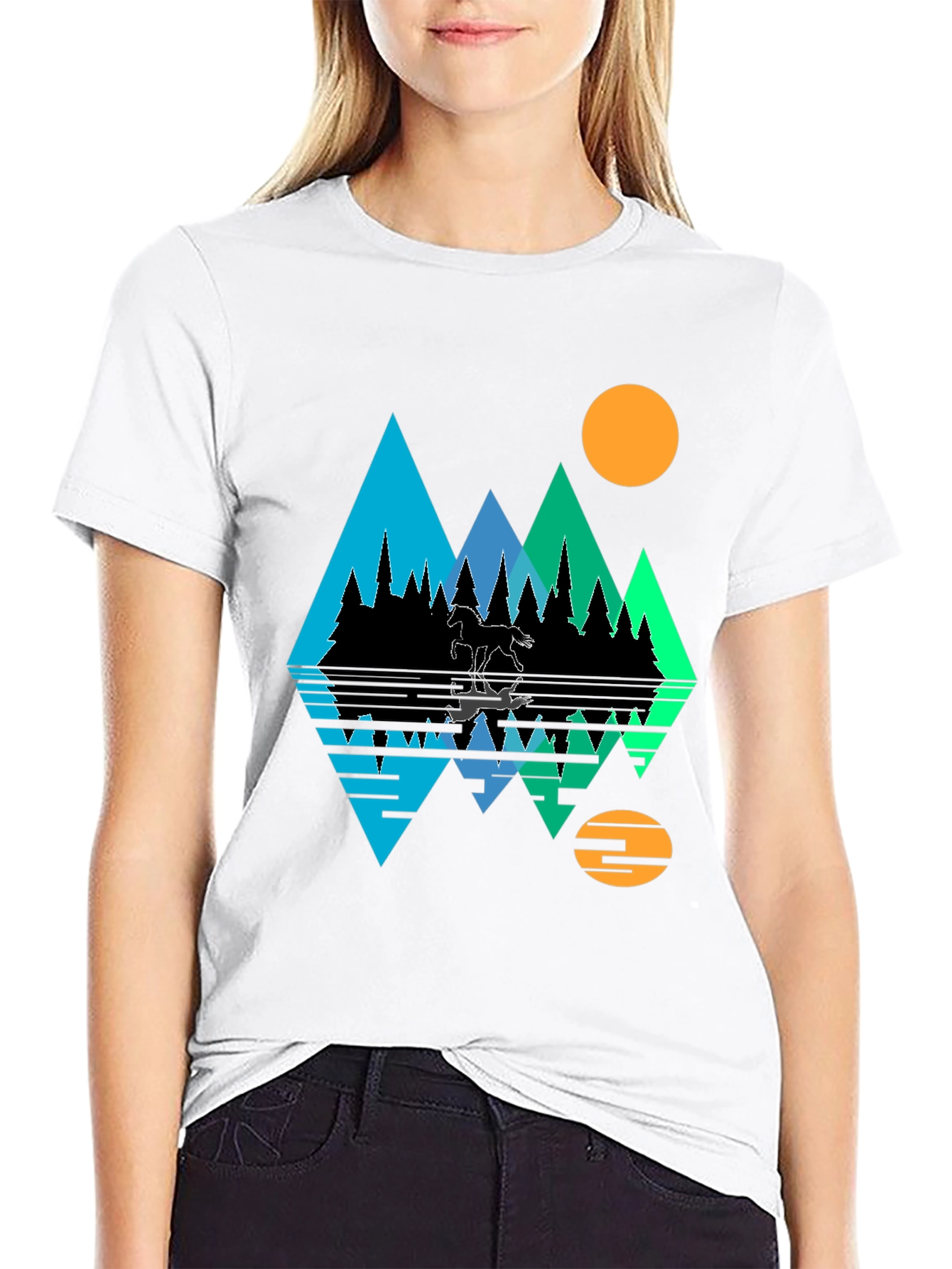 Mountain & Moon Graphic Tee