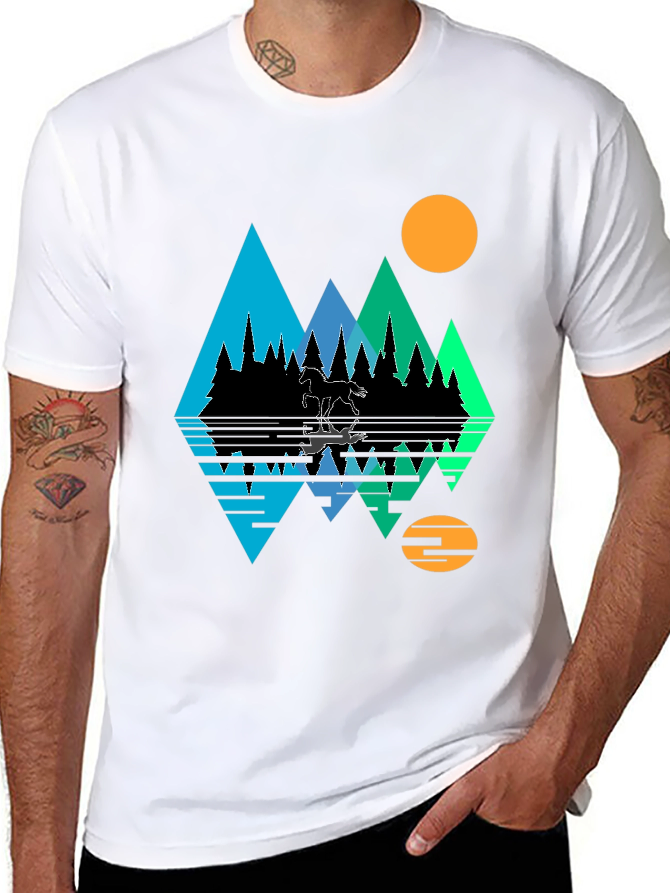Mountain & Moon Graphic Tee