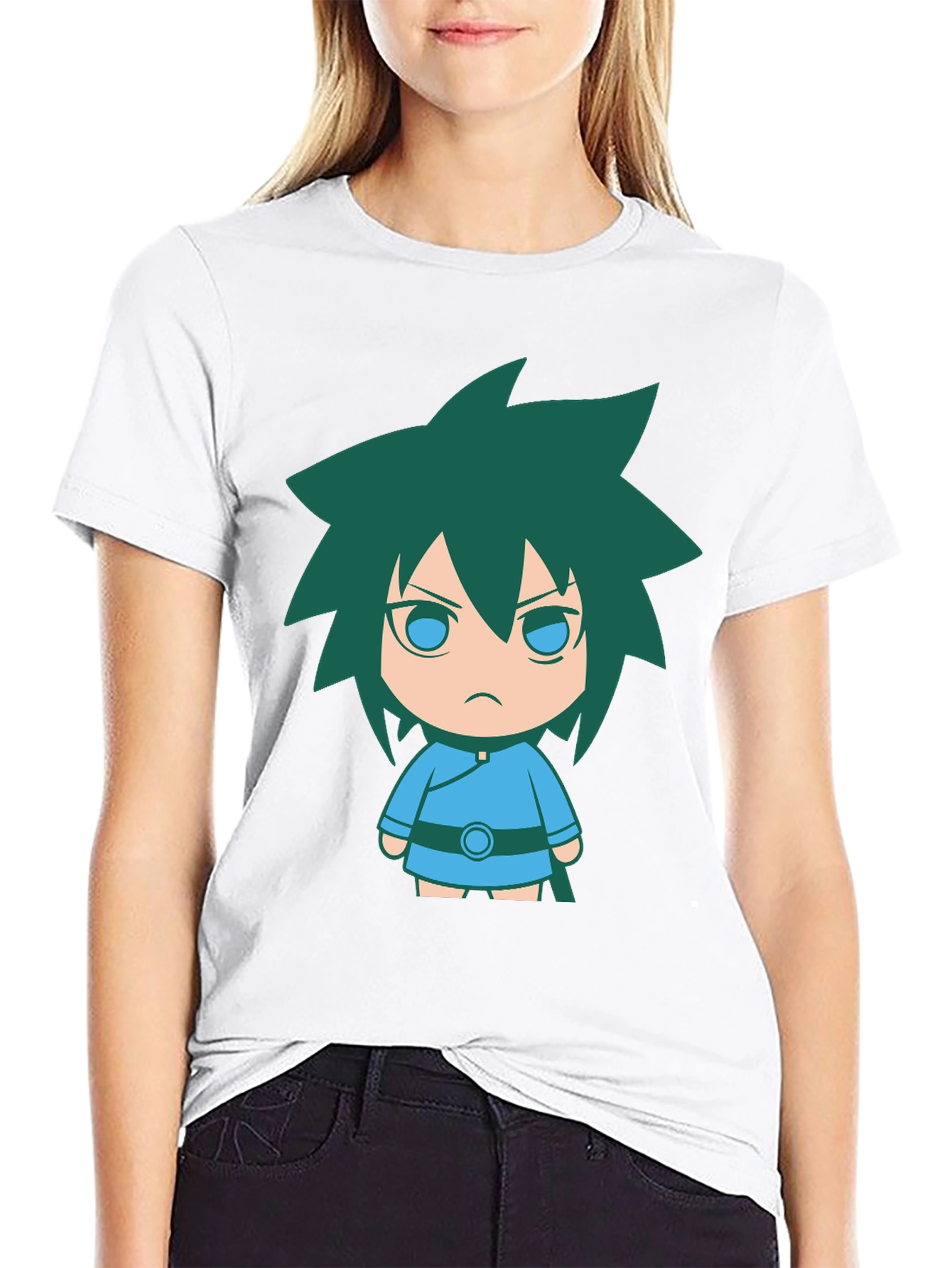 Anime Character Black T-Shirt