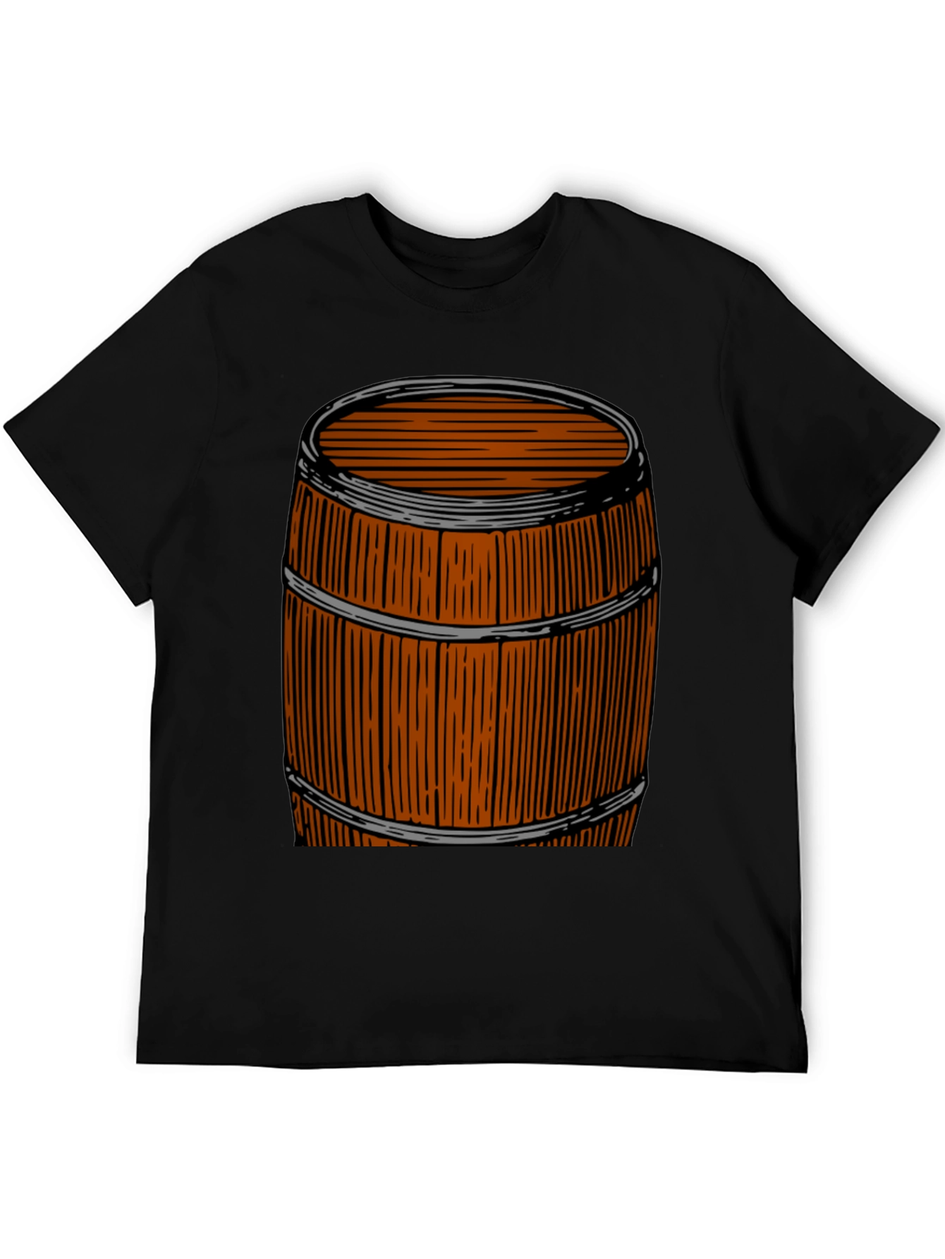 Rustic Barrel Graphic Tee - Unique Design