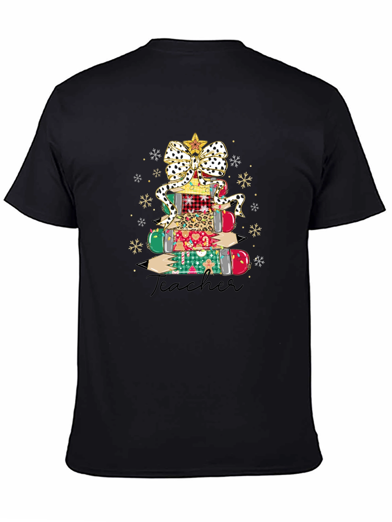 Teacher Christmas Tree Graphic Tee