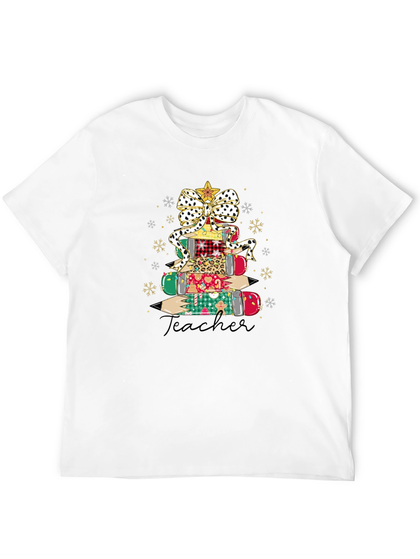 Teacher Christmas Tree Graphic Tee