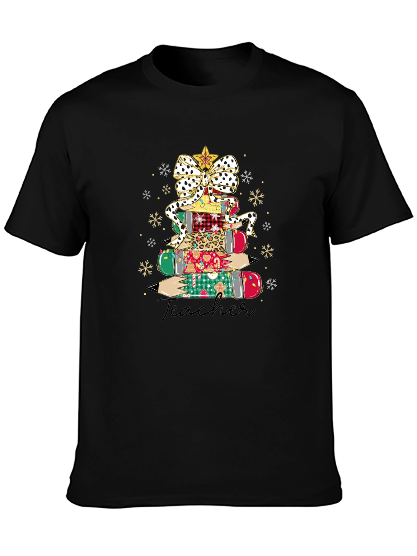 Teacher Christmas Tree Graphic Tee