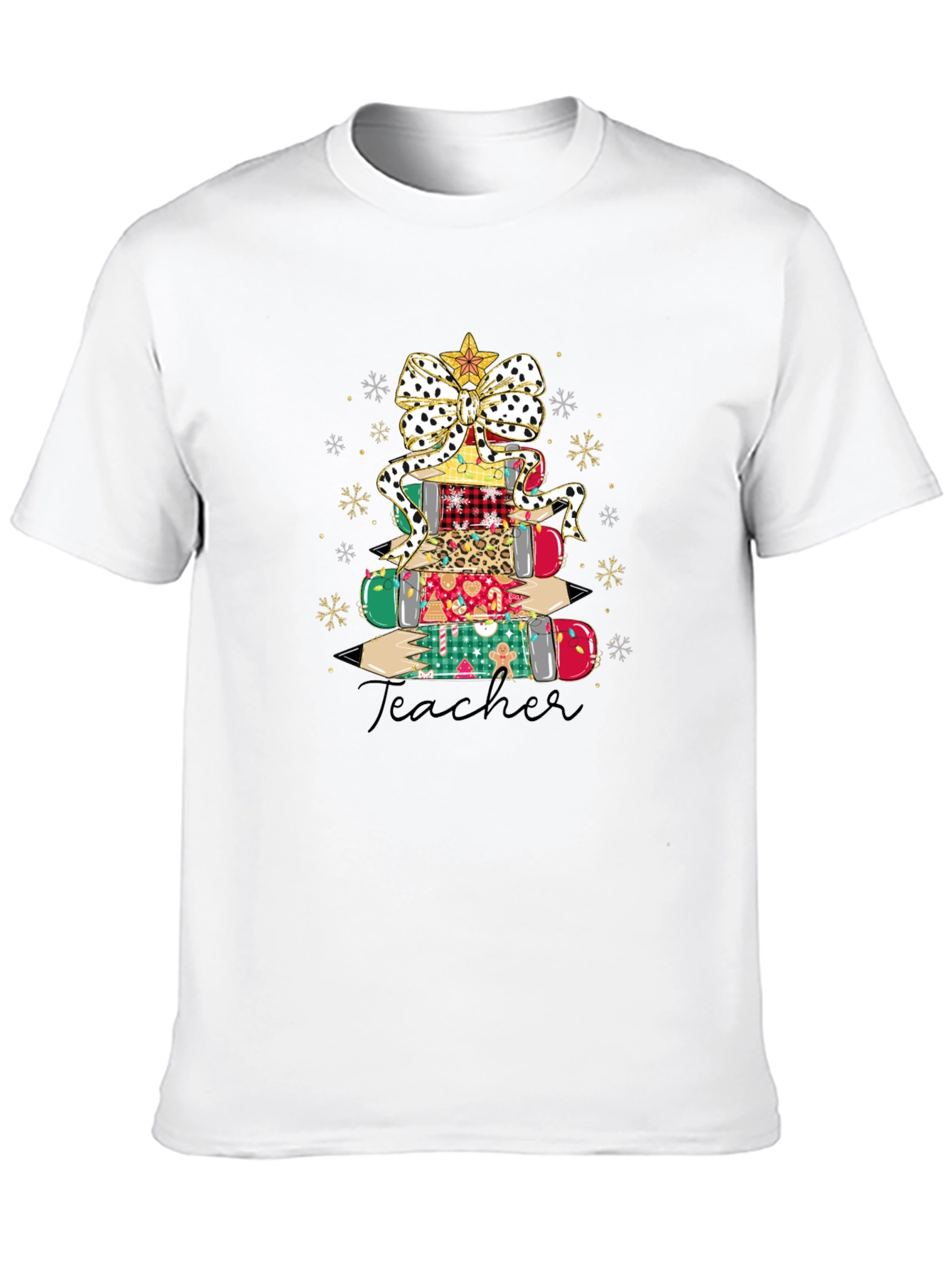 Teacher Christmas Tree Graphic Tee
