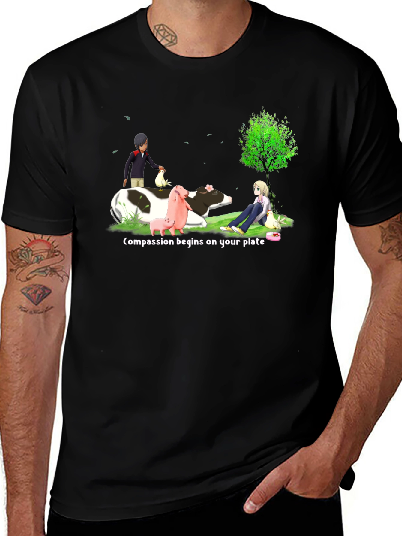 Compassion Begins on Your Plate T-Shirt