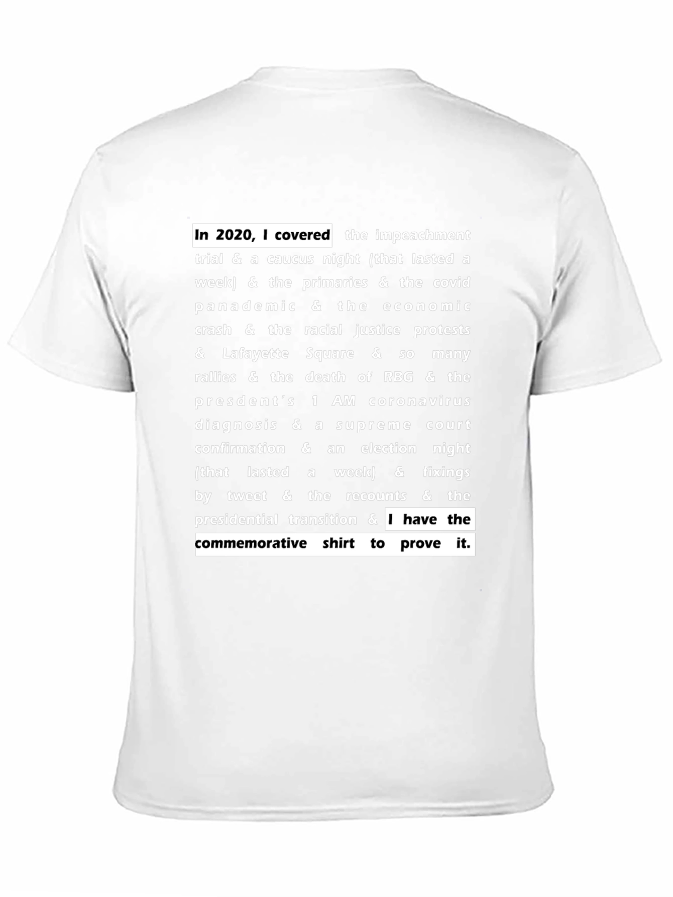 2020 I Covered It All T-Shirt