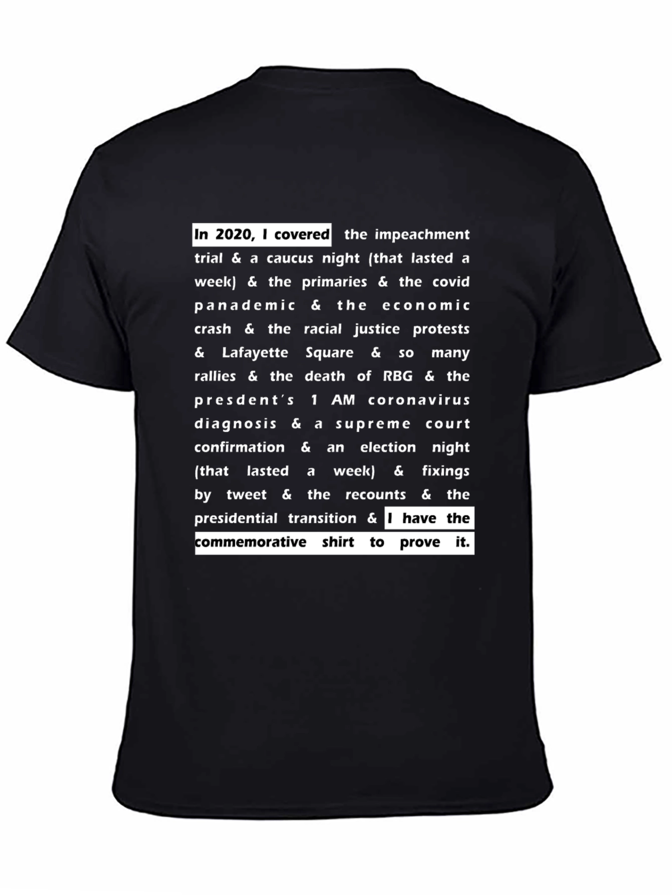 2020 I Covered It All T-Shirt