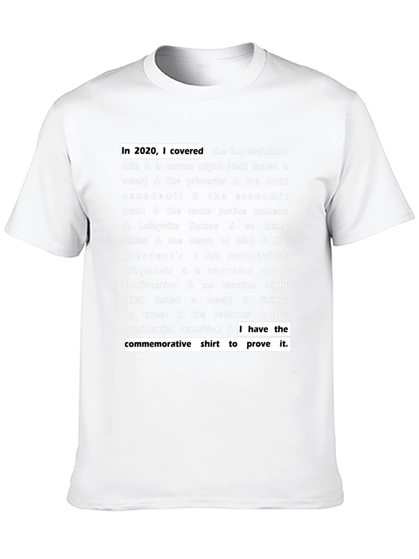 2020 I Covered It All T-Shirt