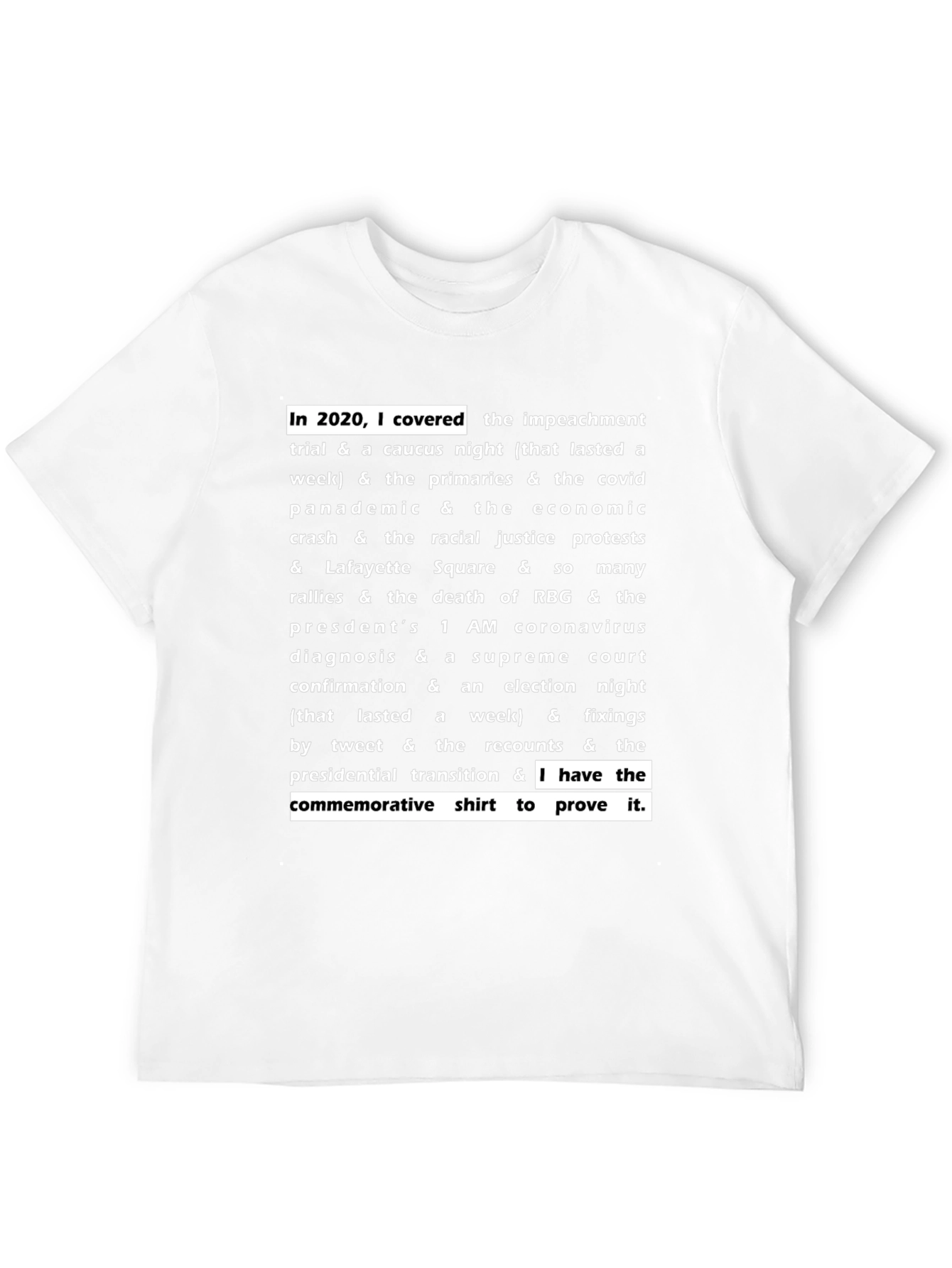 2020 I Covered It All T-Shirt