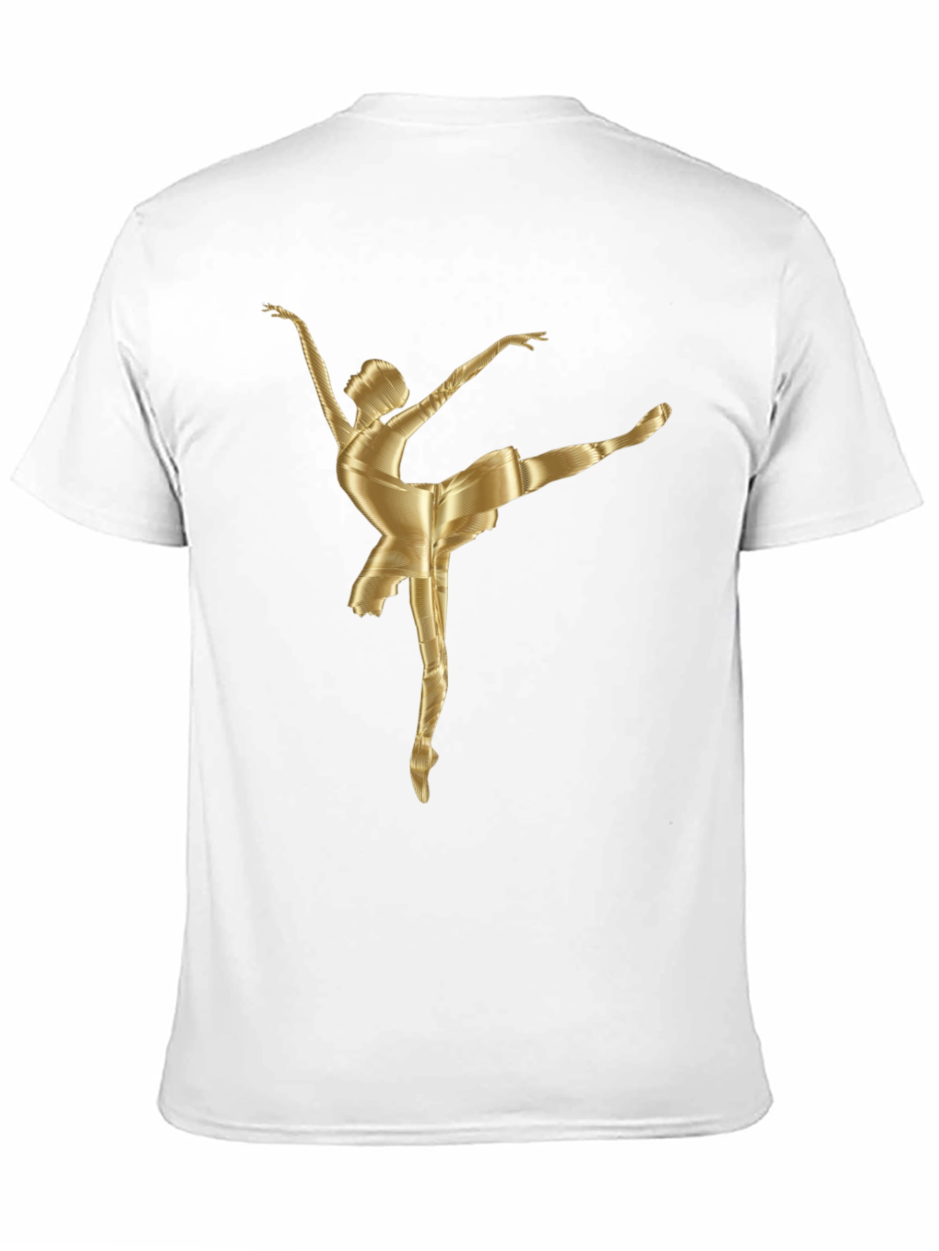 Ballerina Graphic Tee - Stylish Cotton Blend T-Shirt