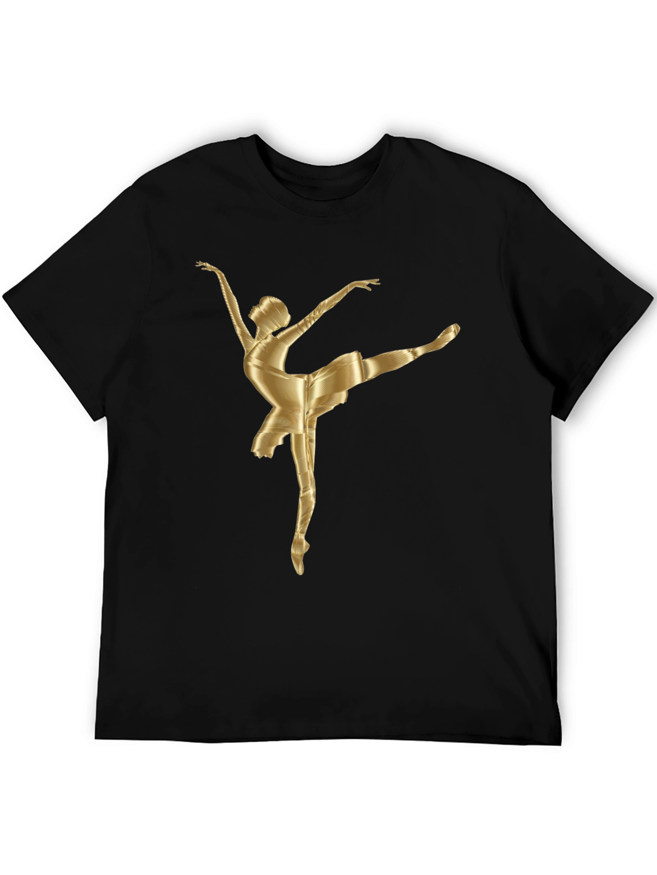 Ballerina Graphic Tee - Stylish Cotton Blend T-Shirt