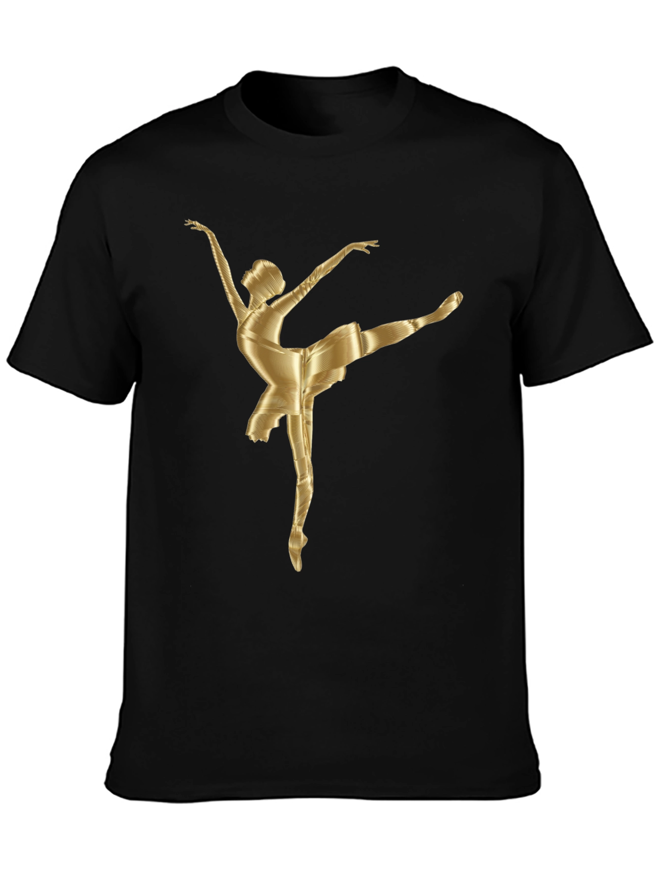 Ballerina Graphic Tee - Stylish Cotton Blend T-Shirt