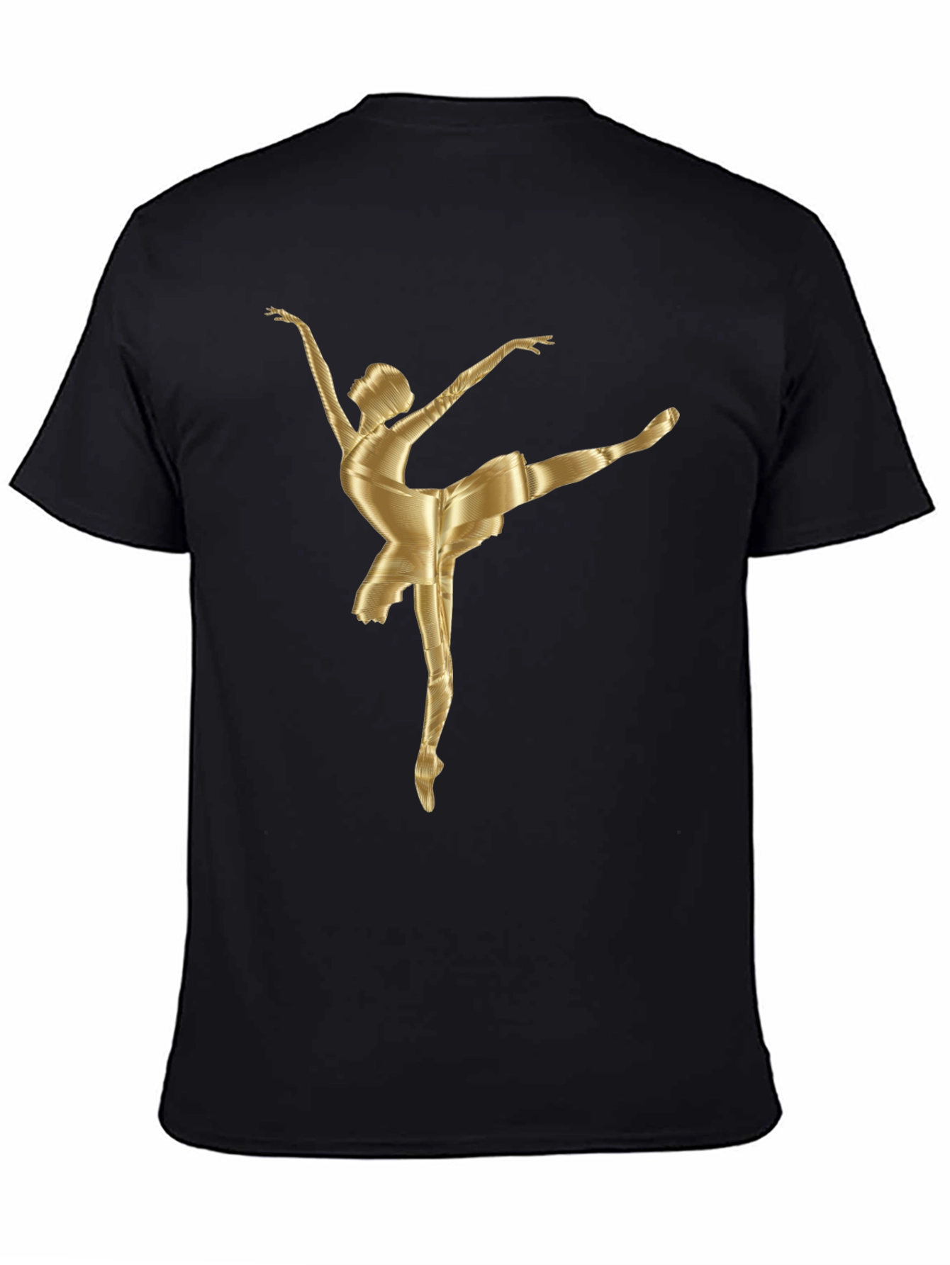 Ballerina Graphic Tee - Stylish Cotton Blend T-Shirt