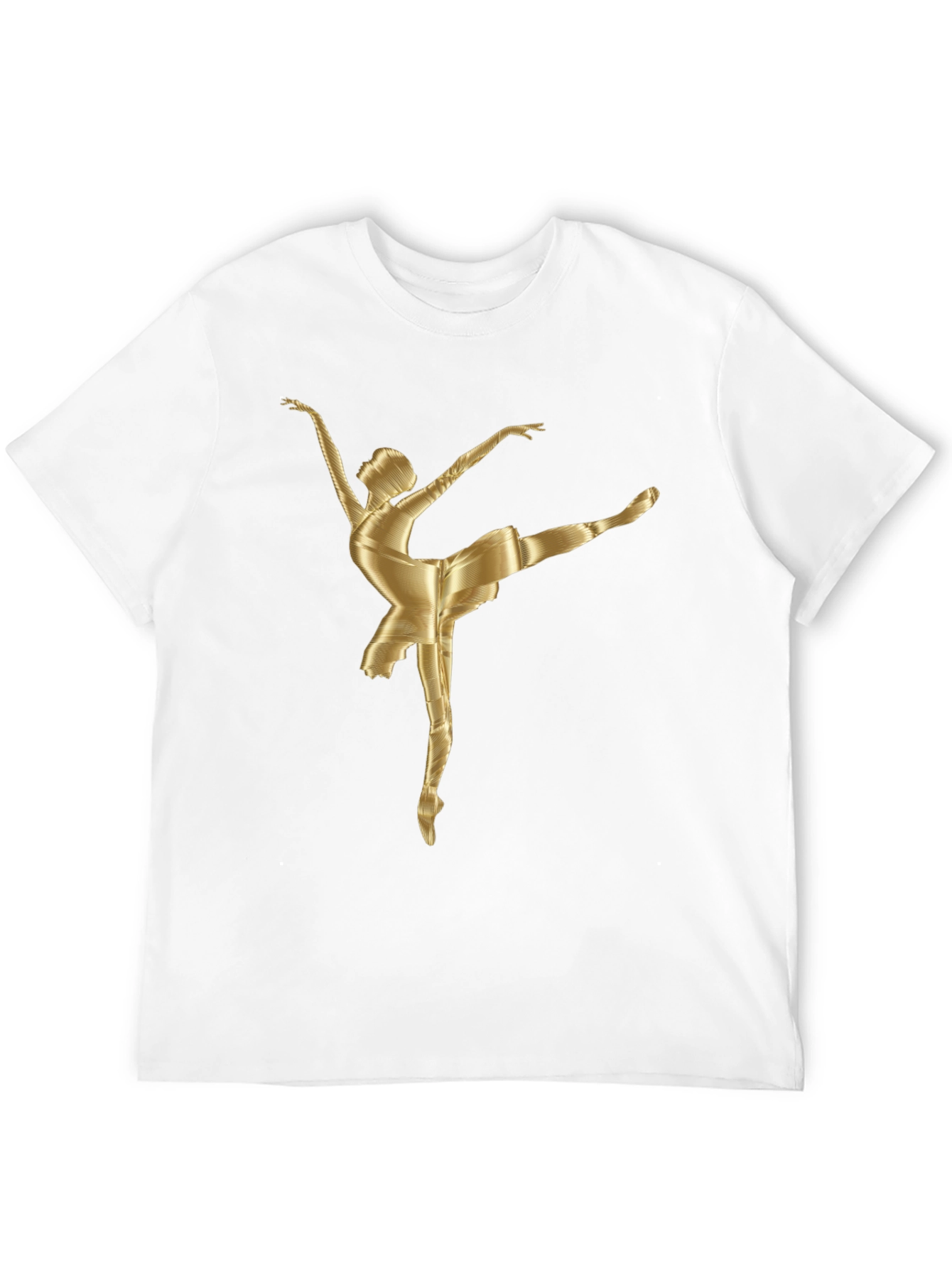 Ballerina Graphic Tee - Stylish Cotton Blend T-Shirt