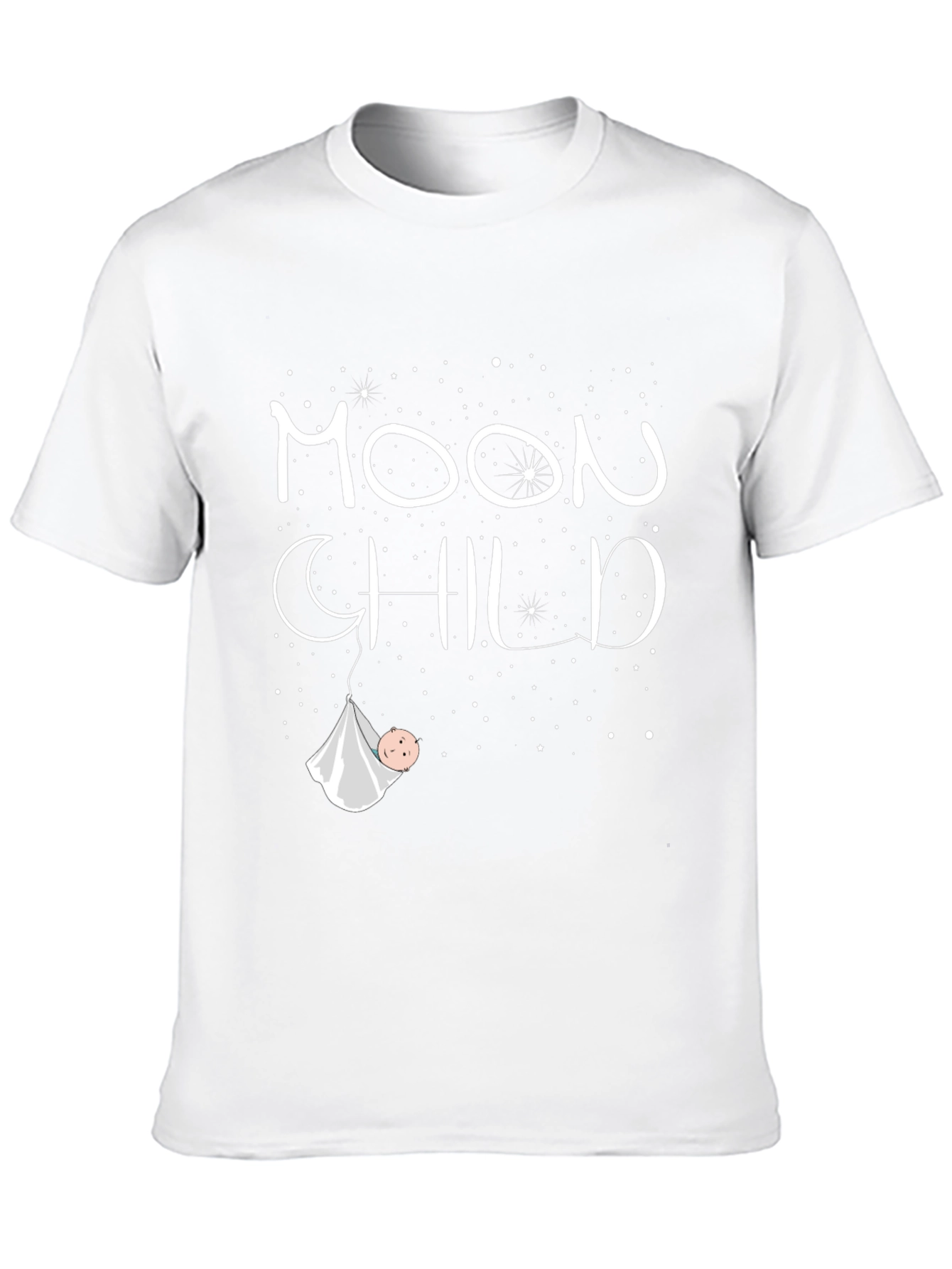 Moon Child Graphic T-Shirt - Unisex Black Tee