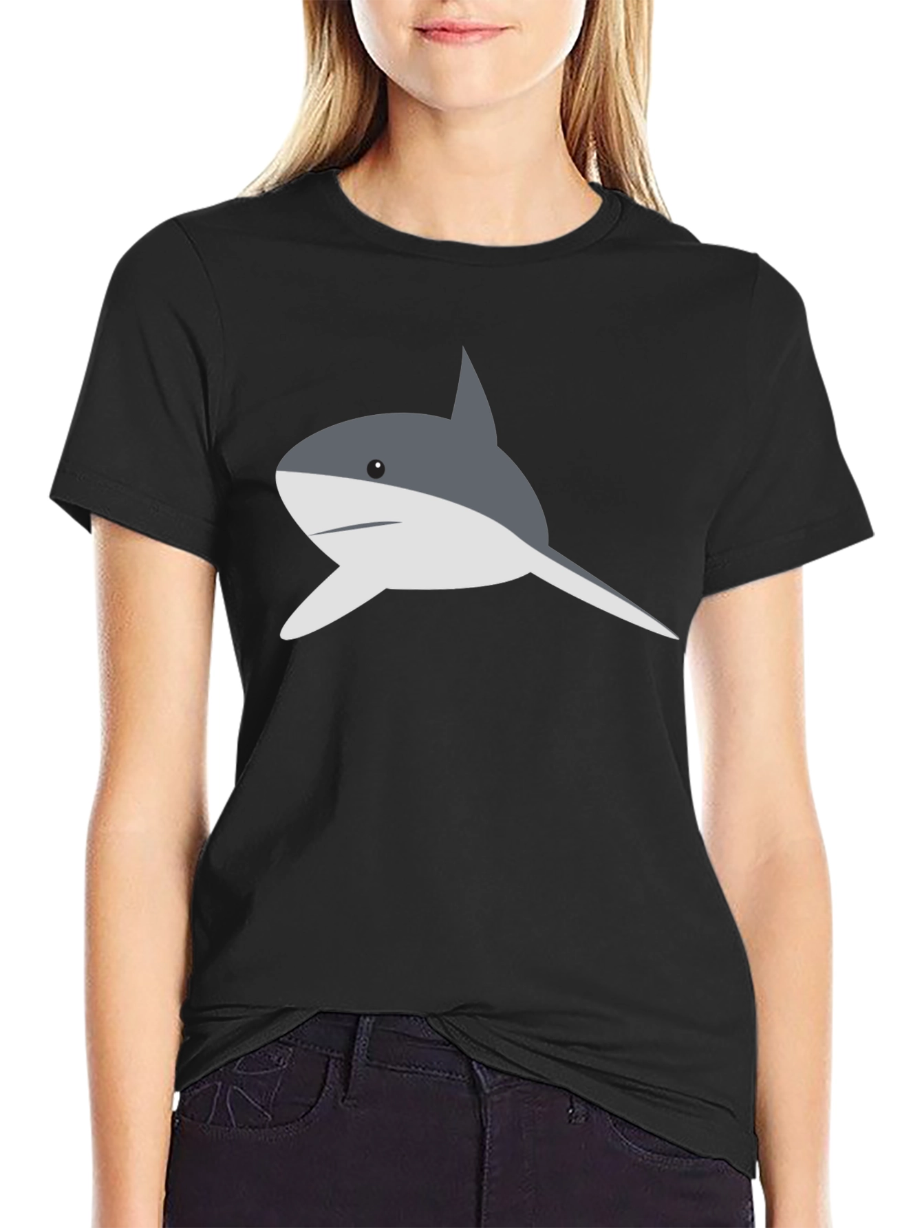 Shark Graphic T-Shirt - Mens Black Tee