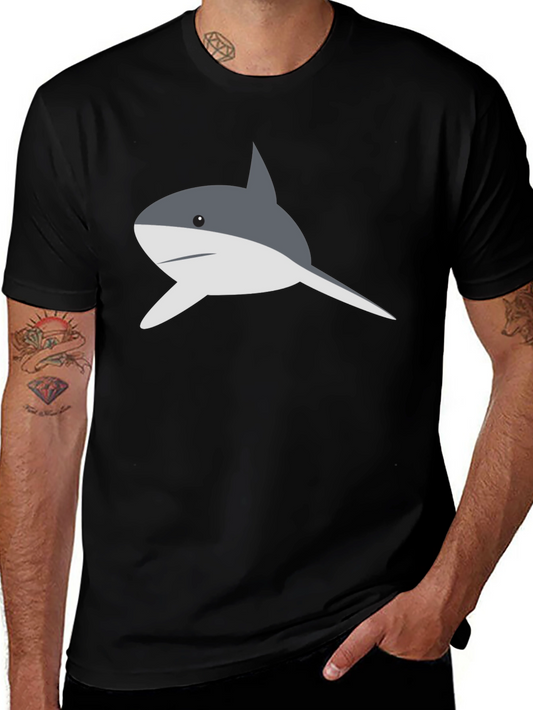 Shark Graphic T-Shirt - Mens Black Tee