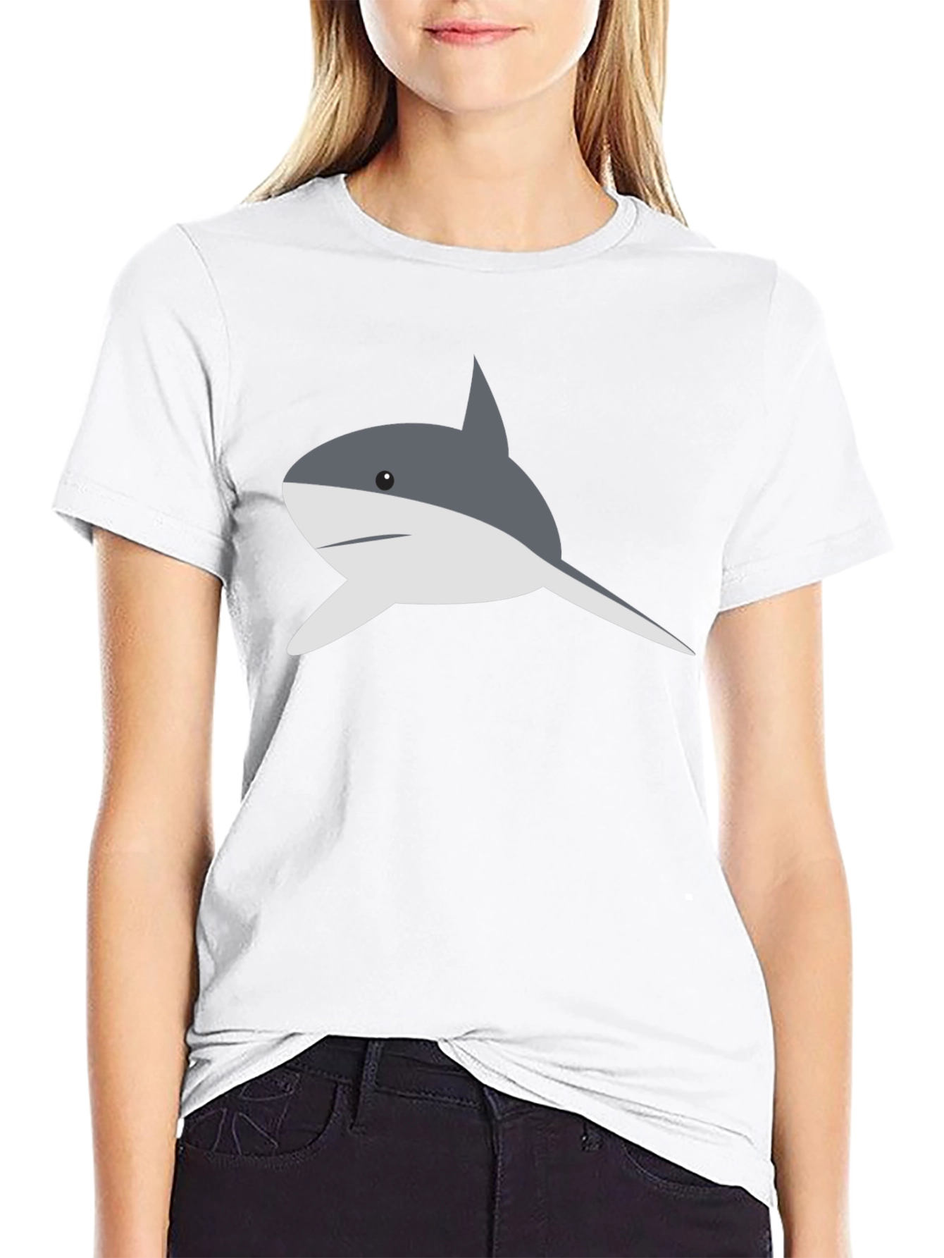 Shark Graphic T-Shirt - Mens Black Tee