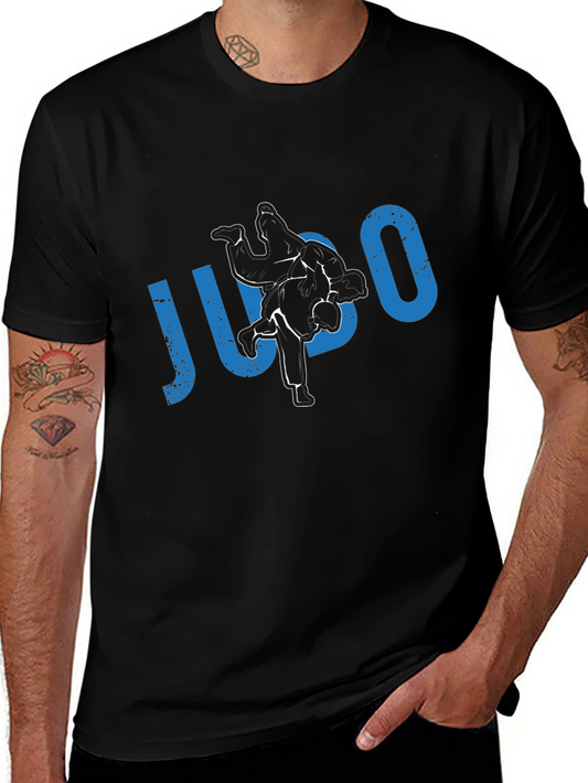 Judo Black T-Shirt Martial Arts Training Graphic Tee