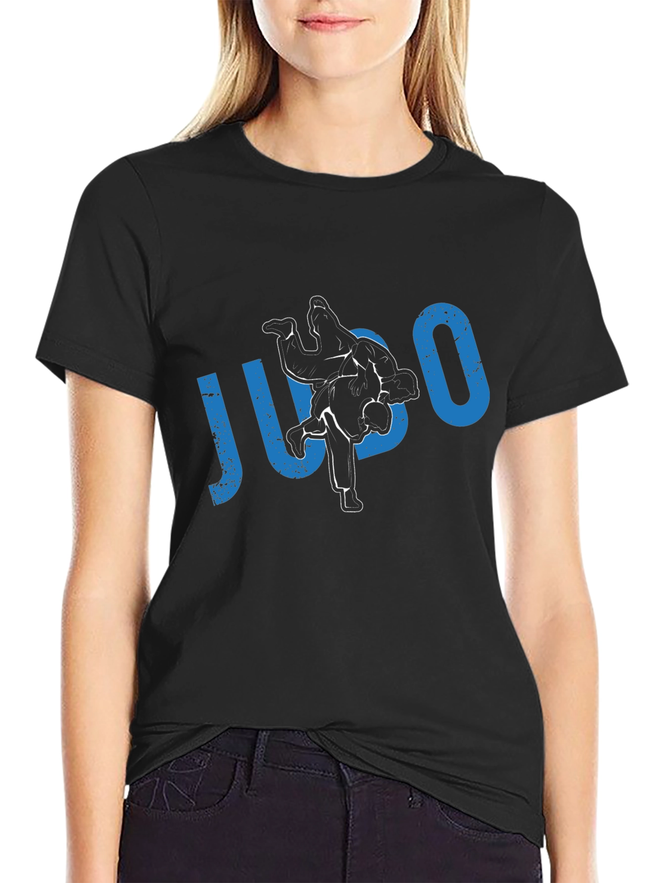 Judo Black T-Shirt Martial Arts Training Graphic Tee