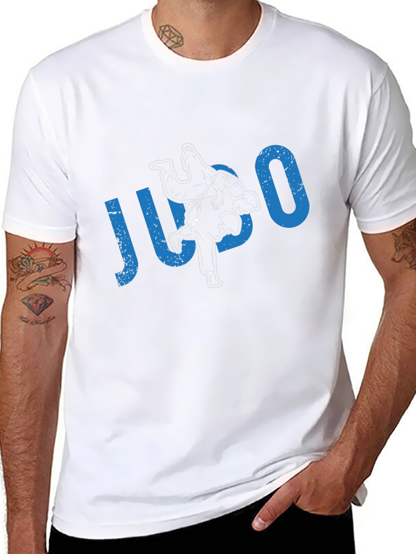 Judo Black T-Shirt Martial Arts Training Graphic Tee