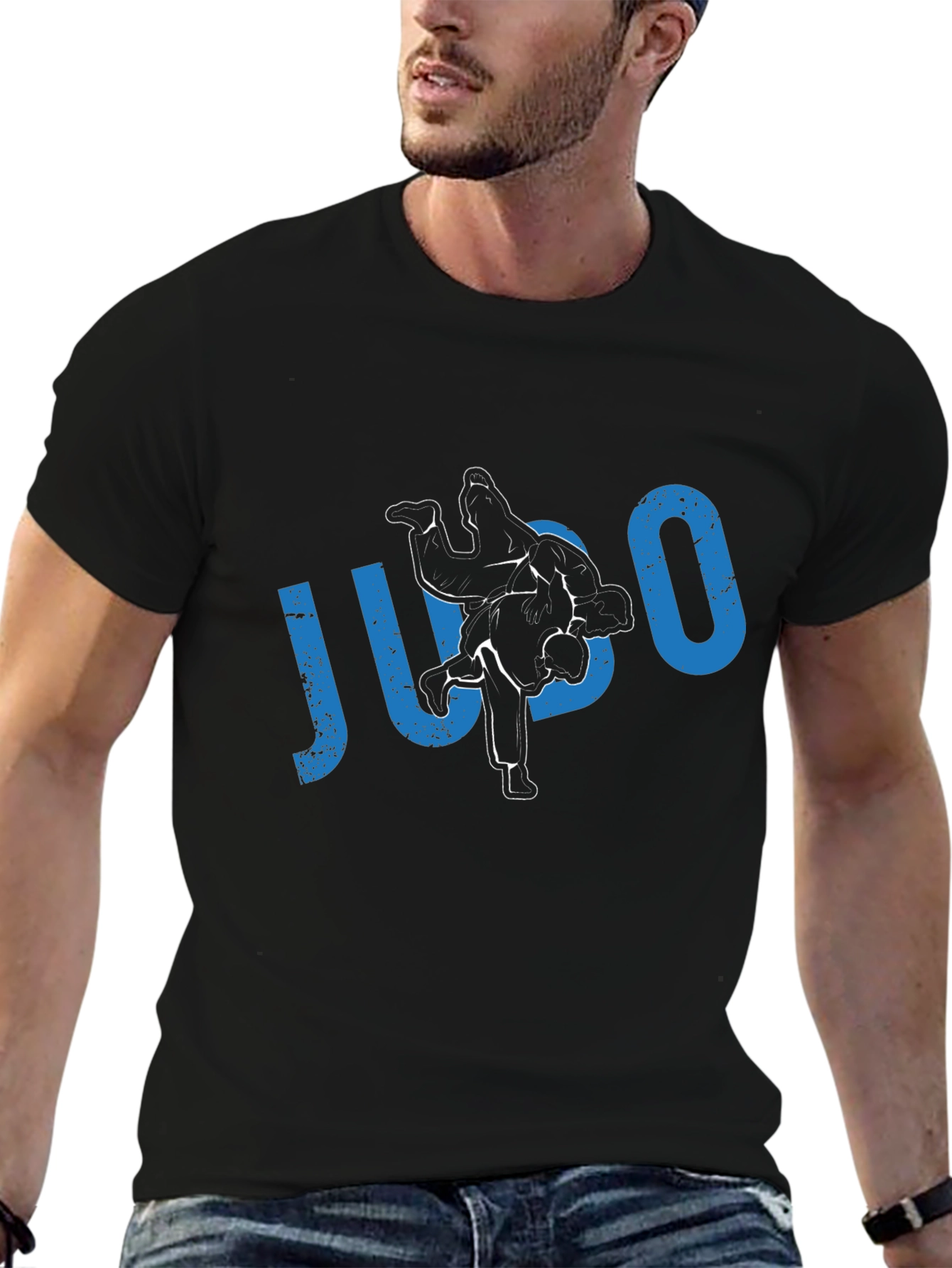Judo Black T-Shirt Martial Arts Training Graphic Tee