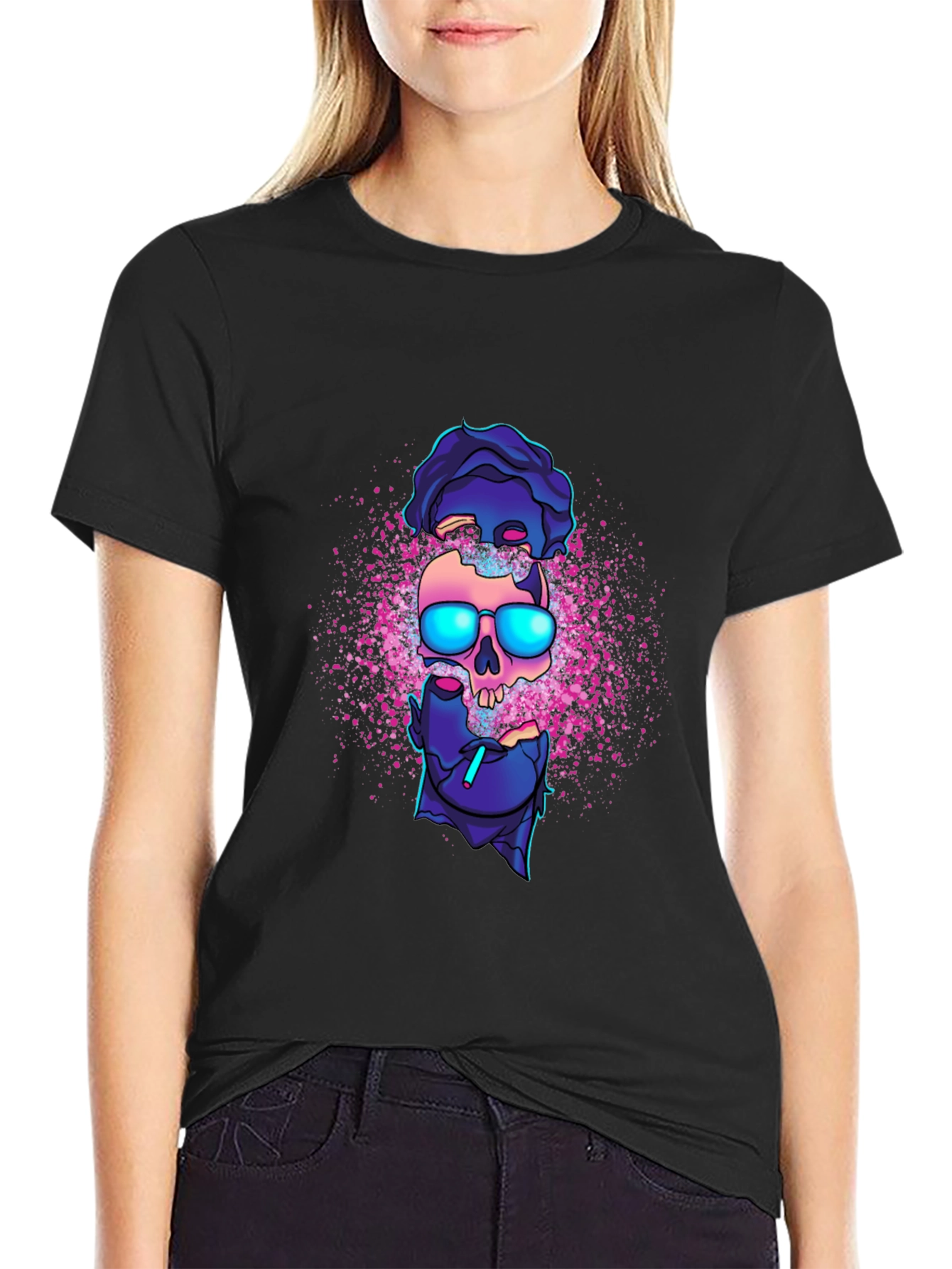 Skull Graphic Black T-Shirt