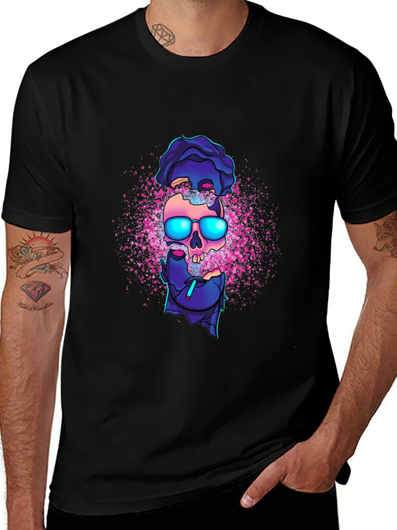 Skull Graphic Black T-Shirt