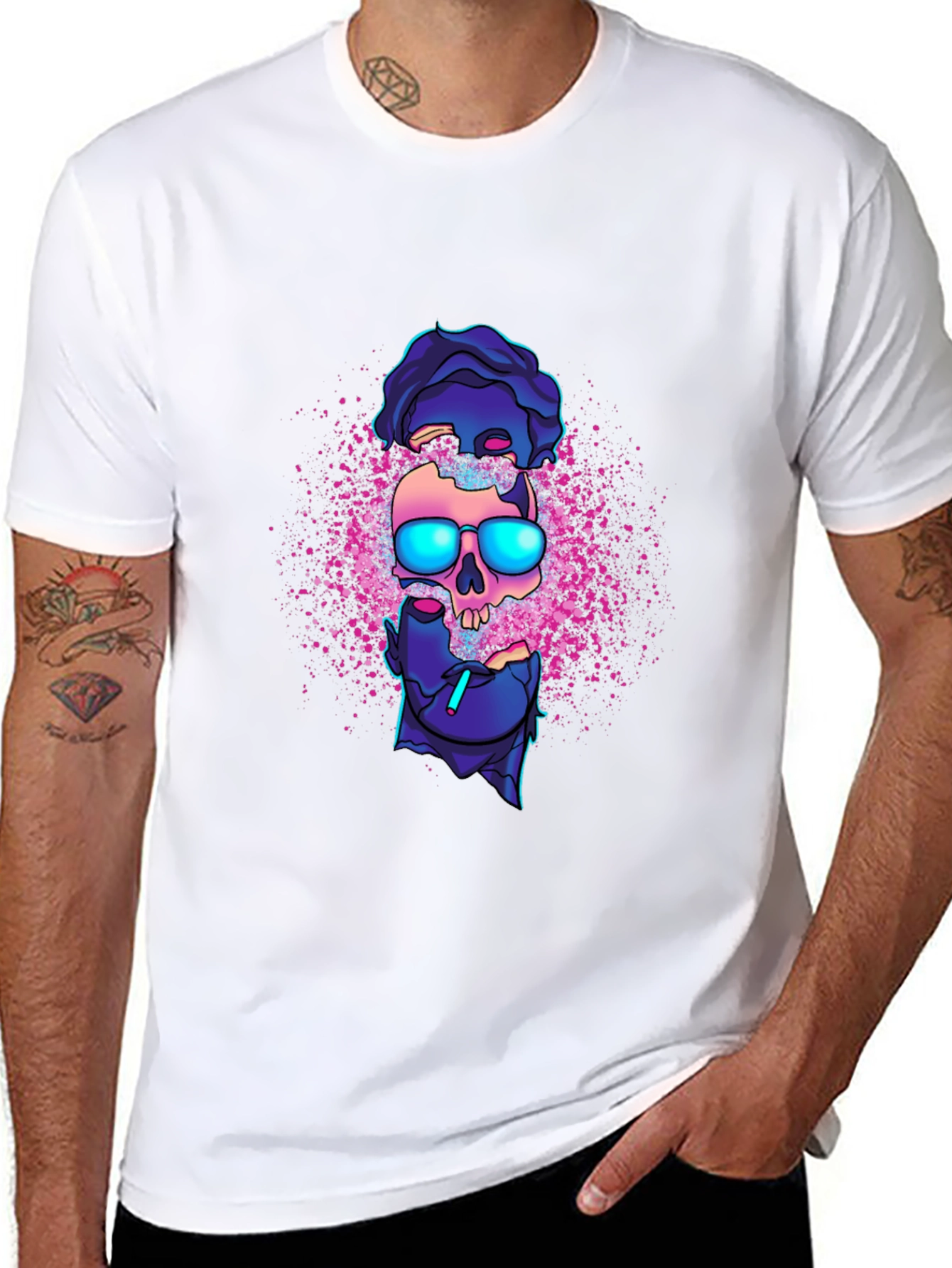 Skull Graphic Black T-Shirt