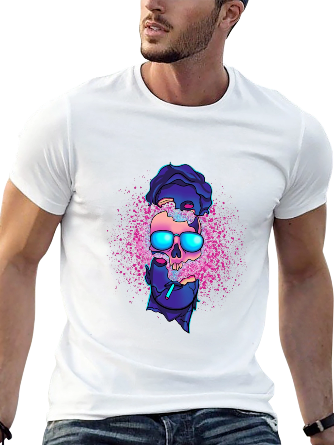 Skull Graphic Black T-Shirt