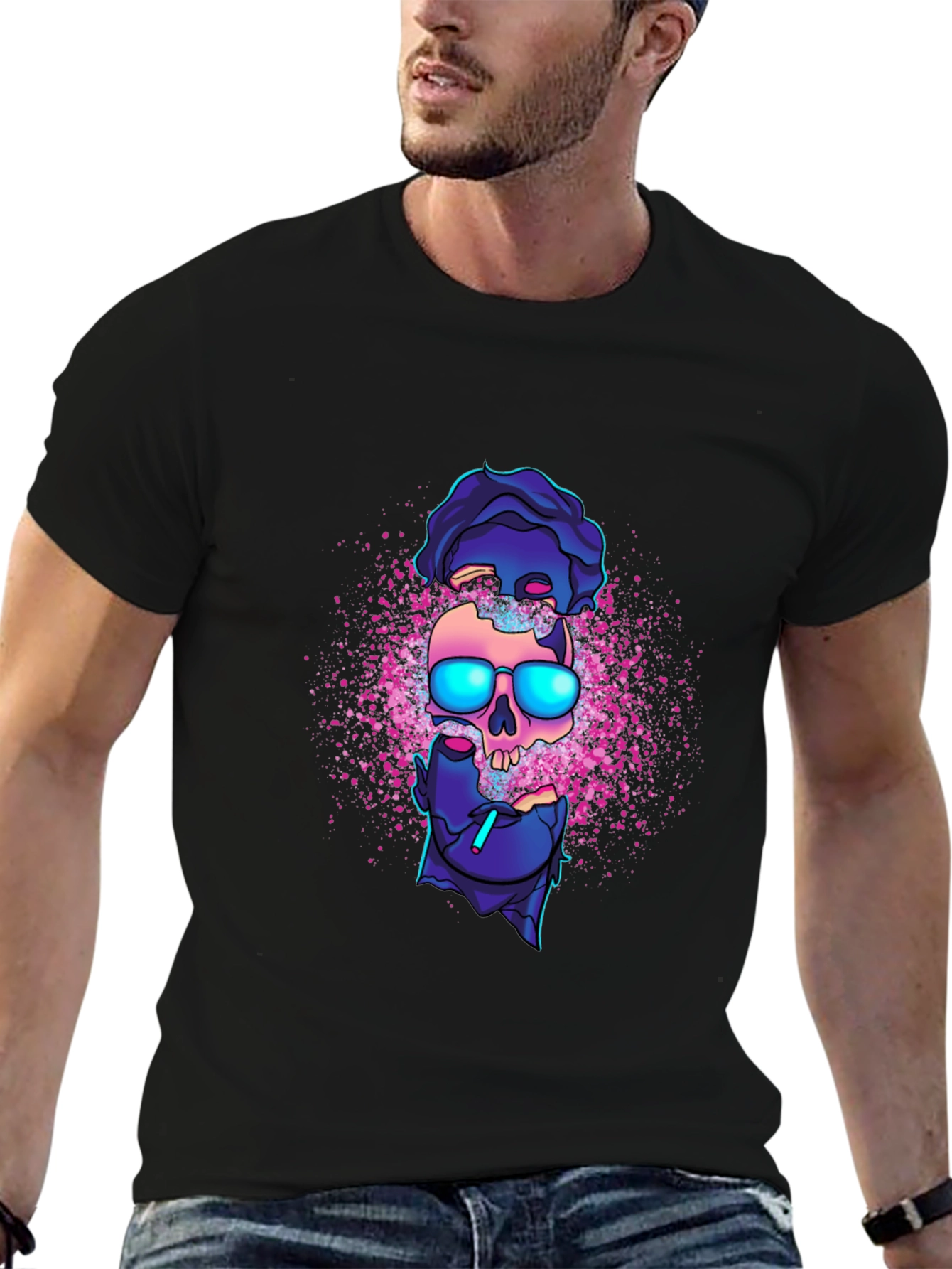 Skull Graphic Black T-Shirt