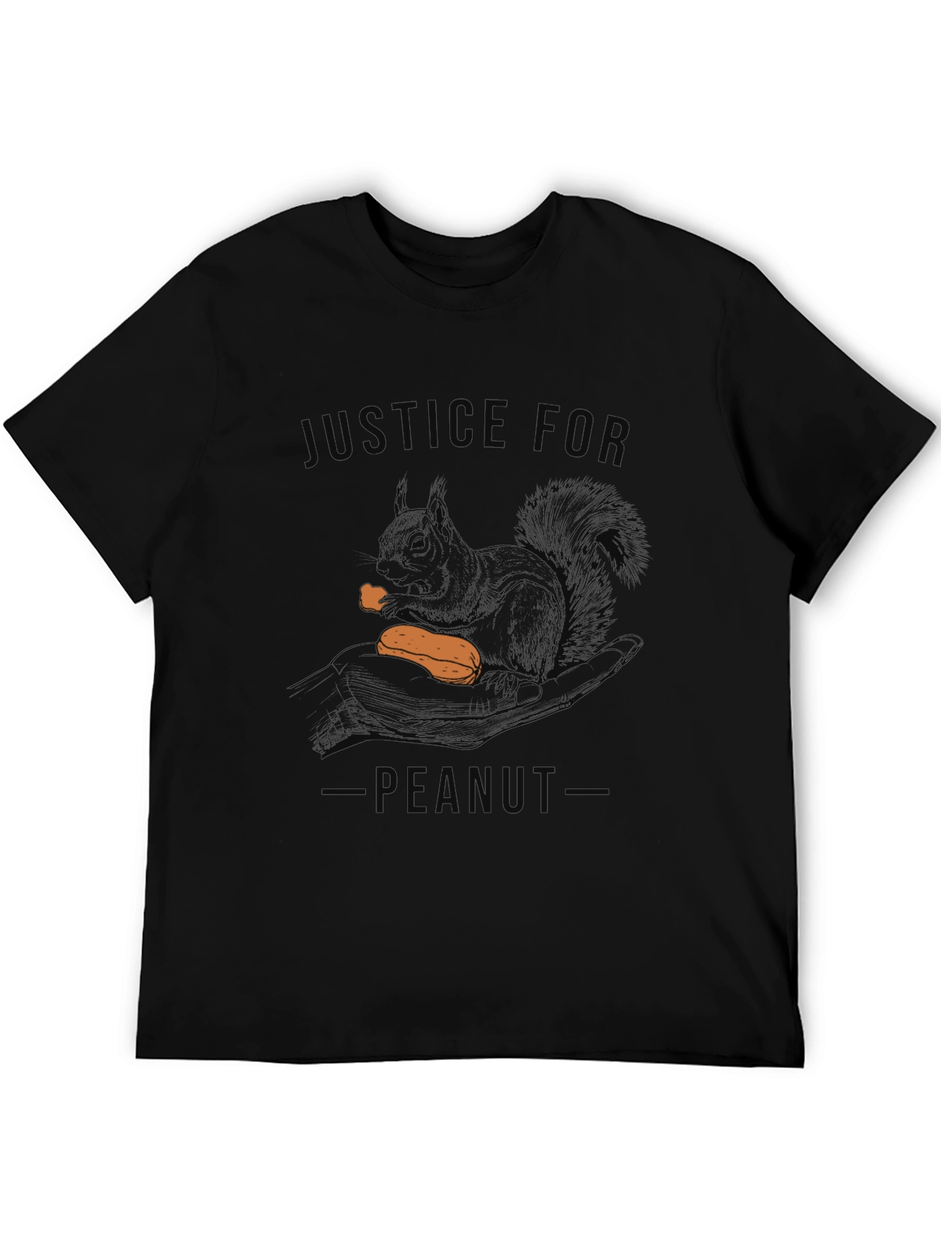 Justice for Peanut T-Shirt - Novelty Squirrel Tee