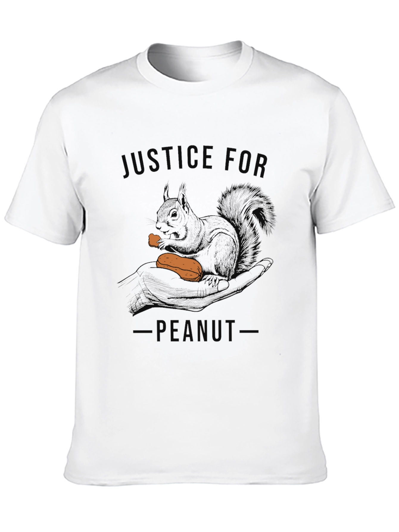 Justice for Peanut T-Shirt - Novelty Squirrel Tee