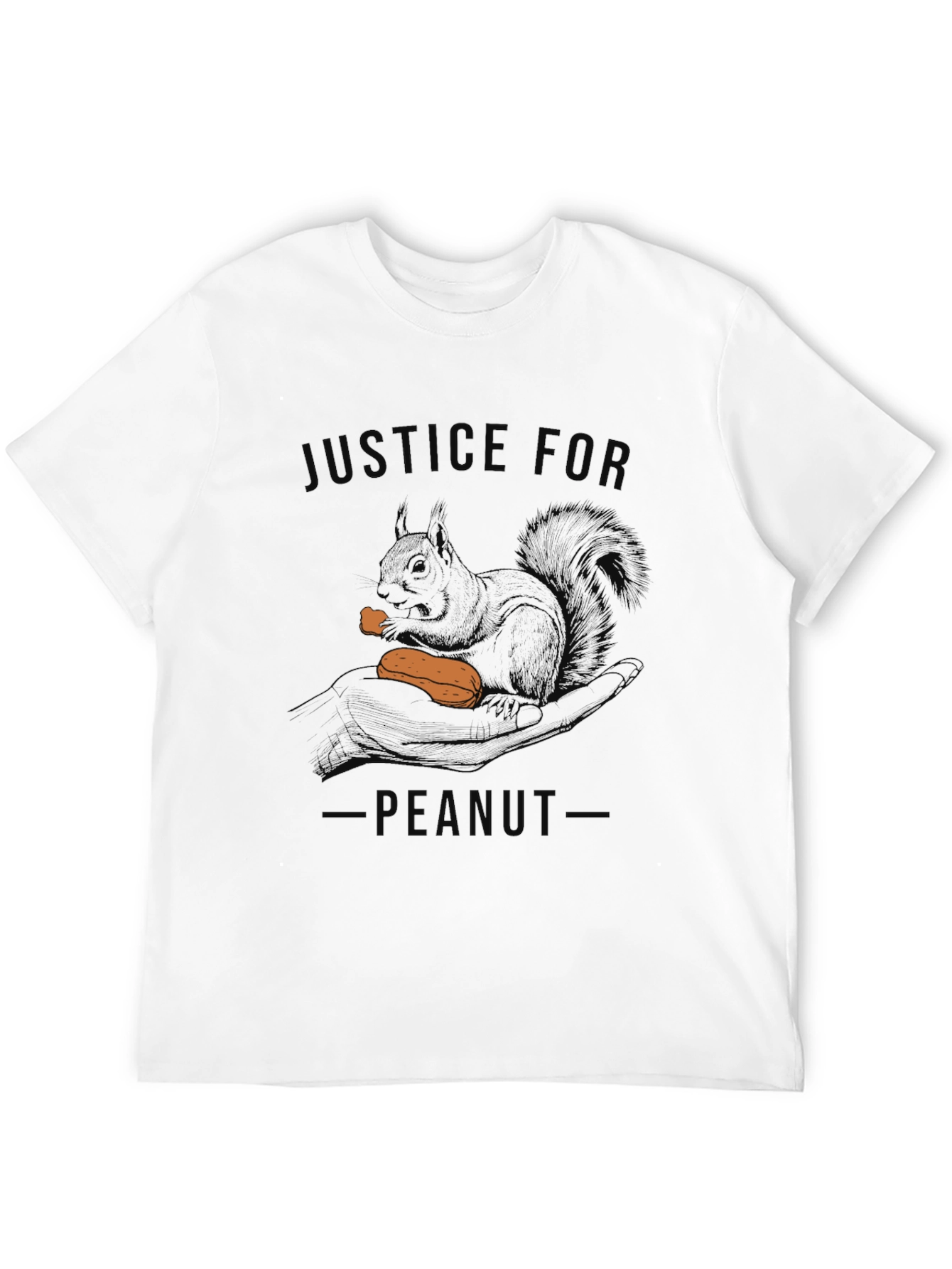 Justice for Peanut T-Shirt - Novelty Squirrel Tee