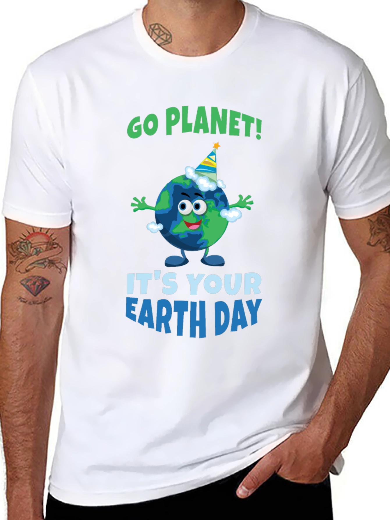 Go Planet! Earth Day Graphic T-Shirt