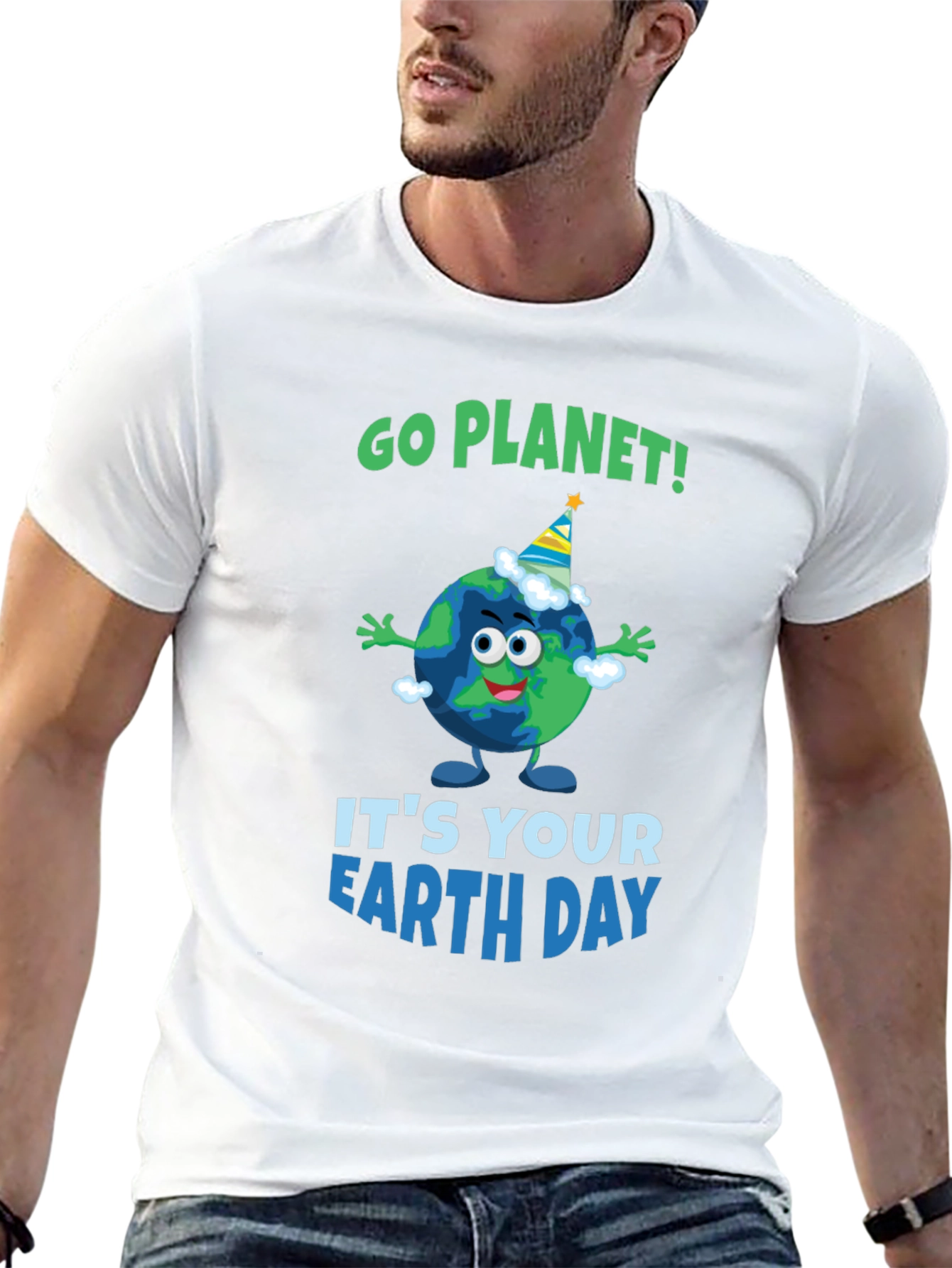Go Planet! Earth Day Graphic T-Shirt