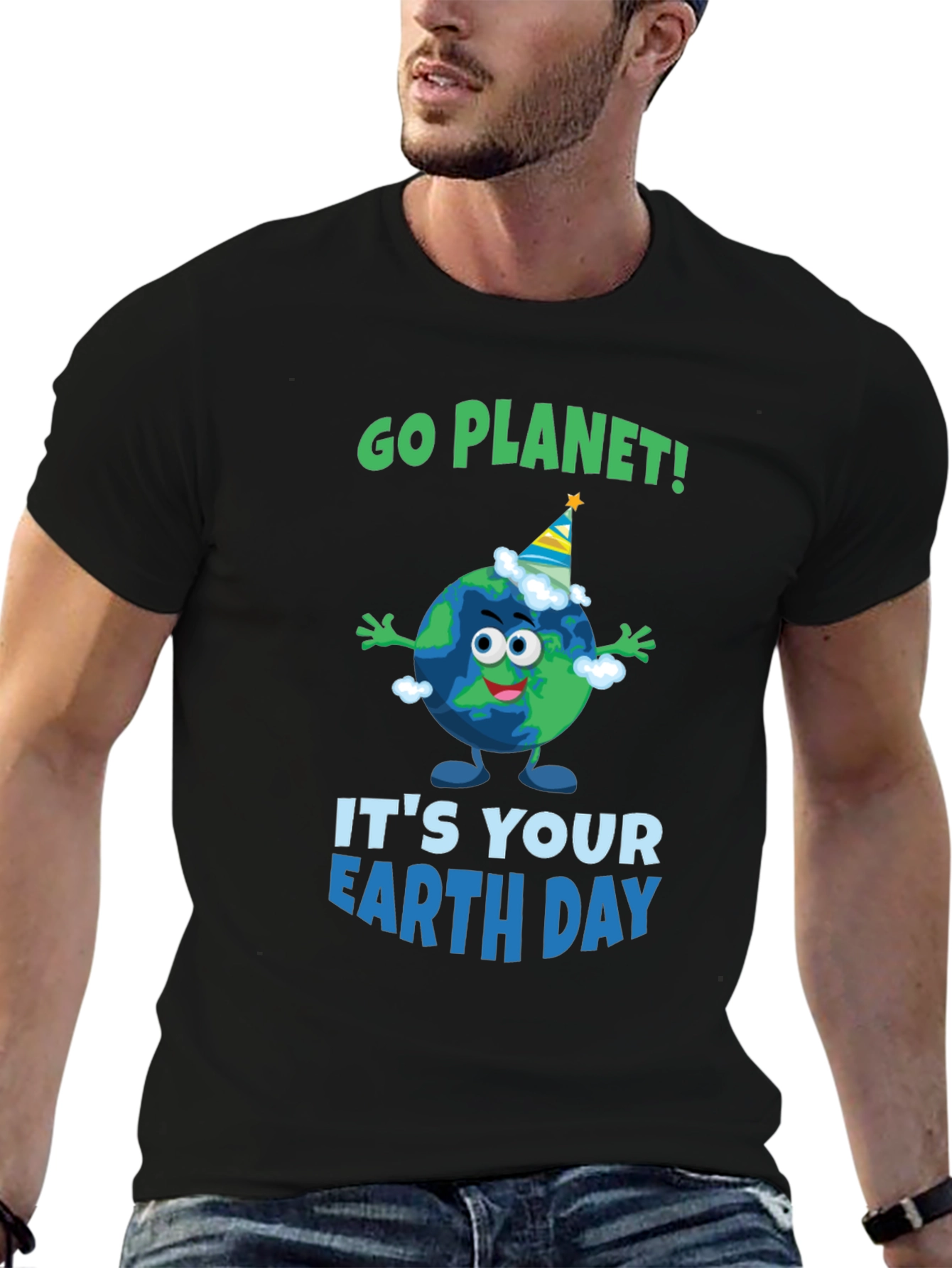 Go Planet! Earth Day Graphic T-Shirt