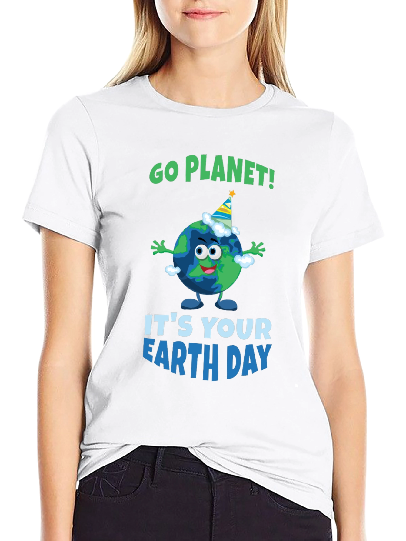 Go Planet! Earth Day Graphic T-Shirt