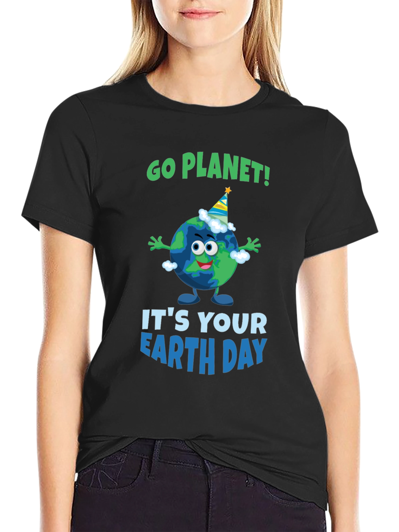 Go Planet! Earth Day Graphic T-Shirt