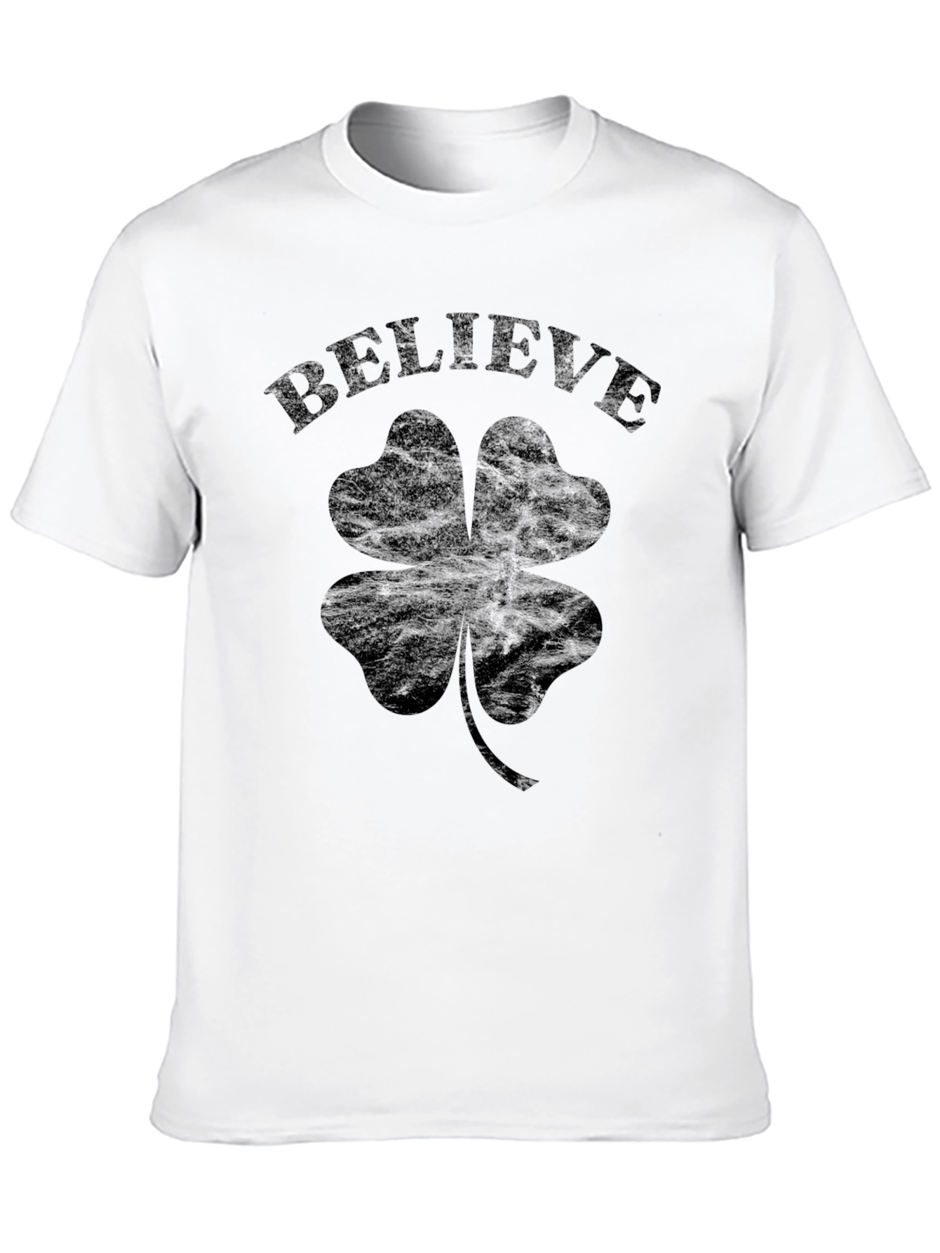 Believe Shamrock Clover T-Shirt