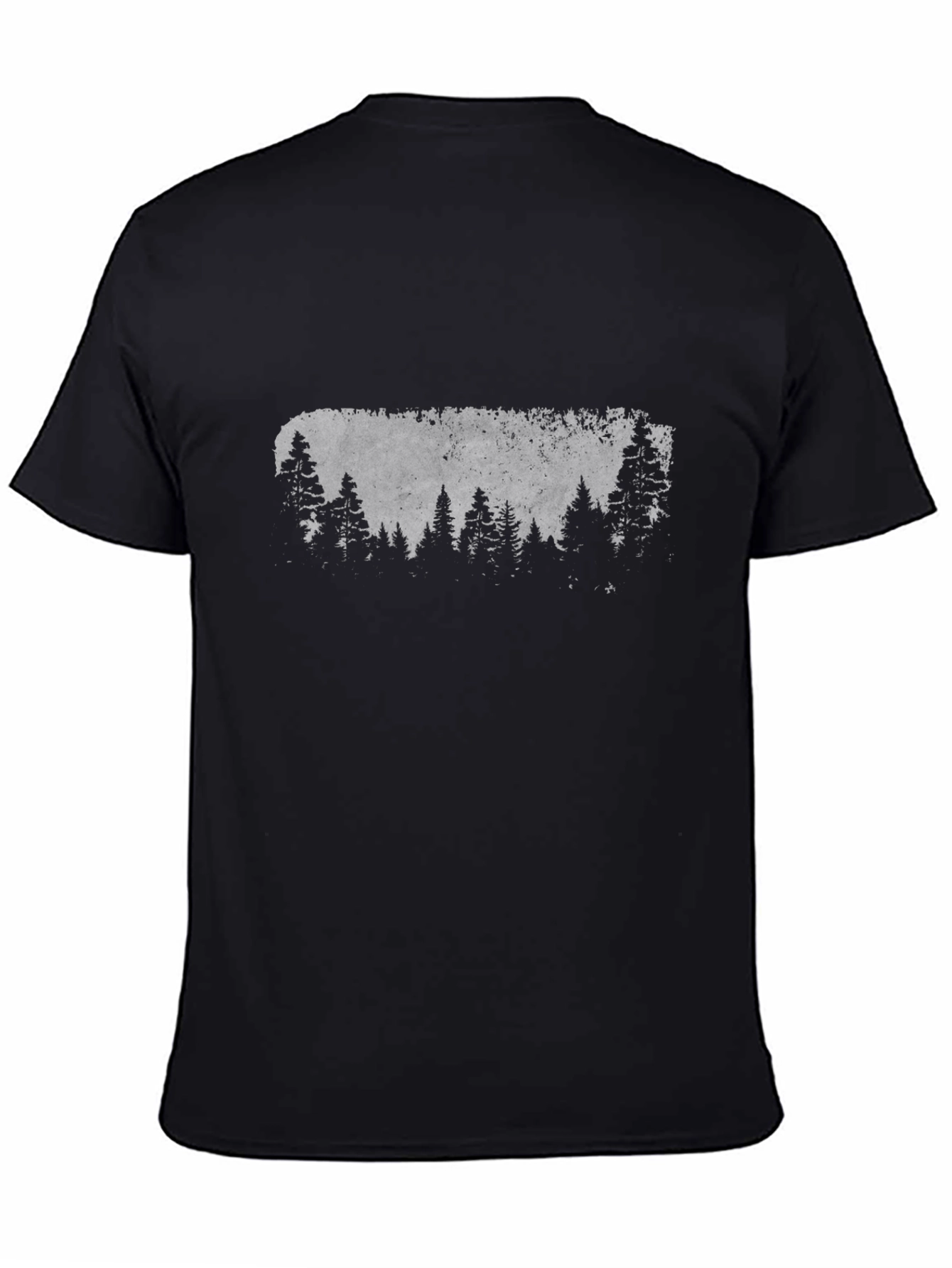 Nature Scene Graphic Tee - Mens Black T-Shirt