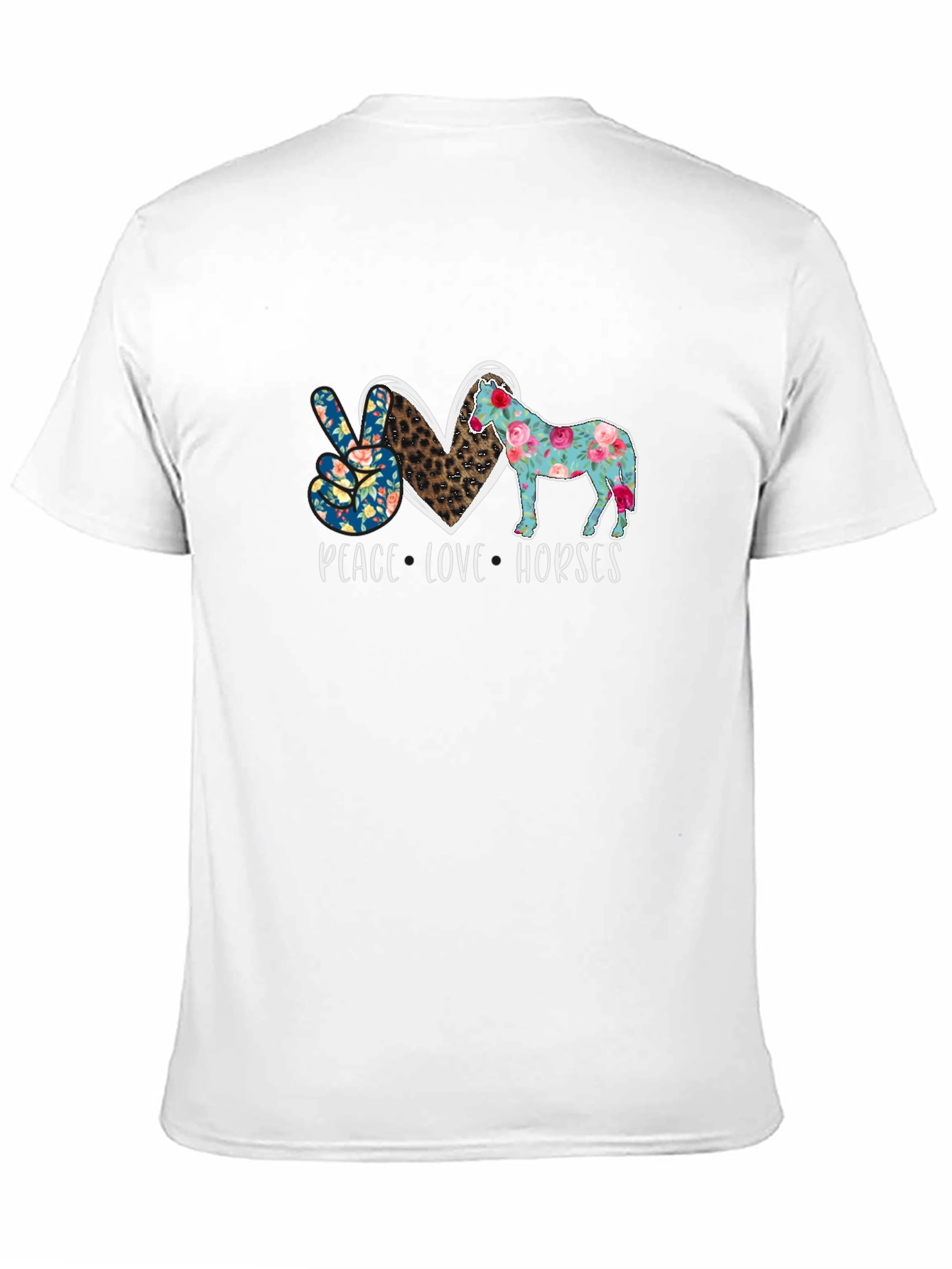 Peace Love Horses Graphic Tee