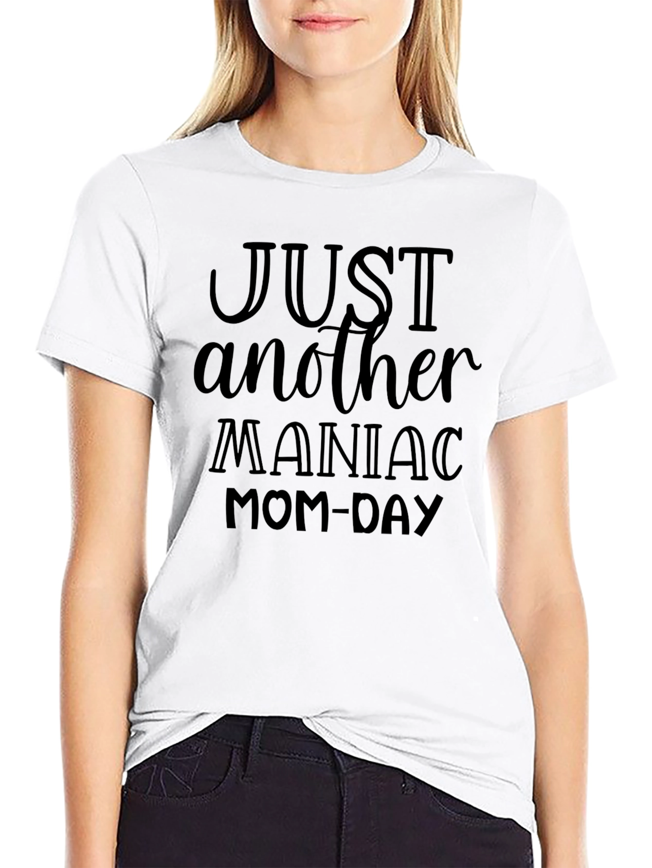 Maniac Mom-Day Black T-Shirt