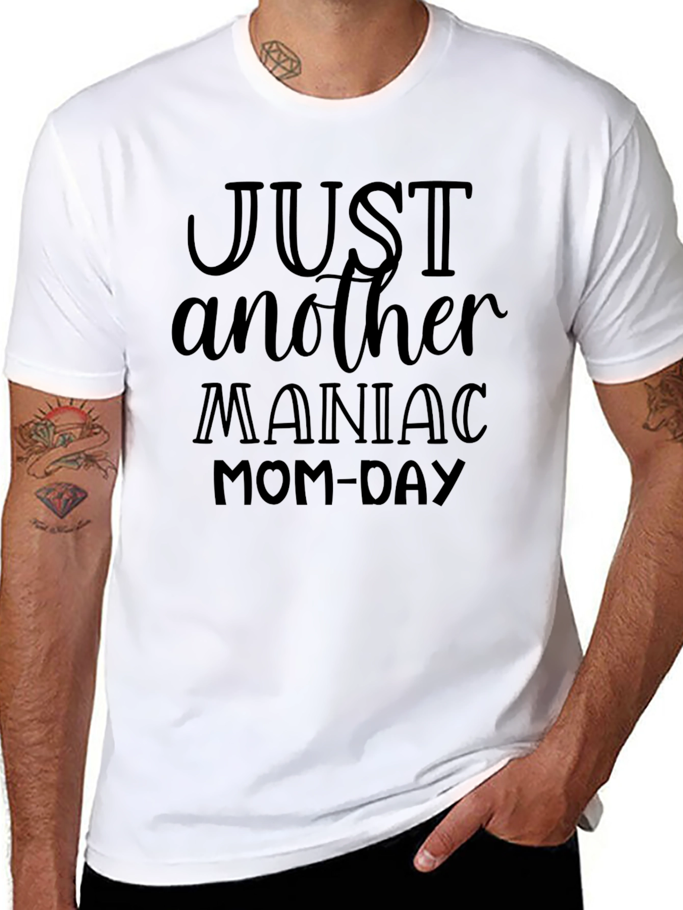 Maniac Mom-Day Black T-Shirt