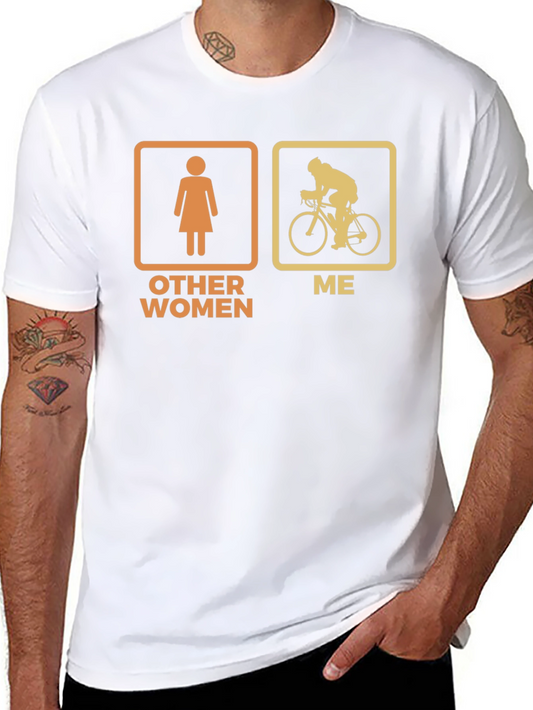 Humorous Cyclist T-Shirt - Other Women vs. Me