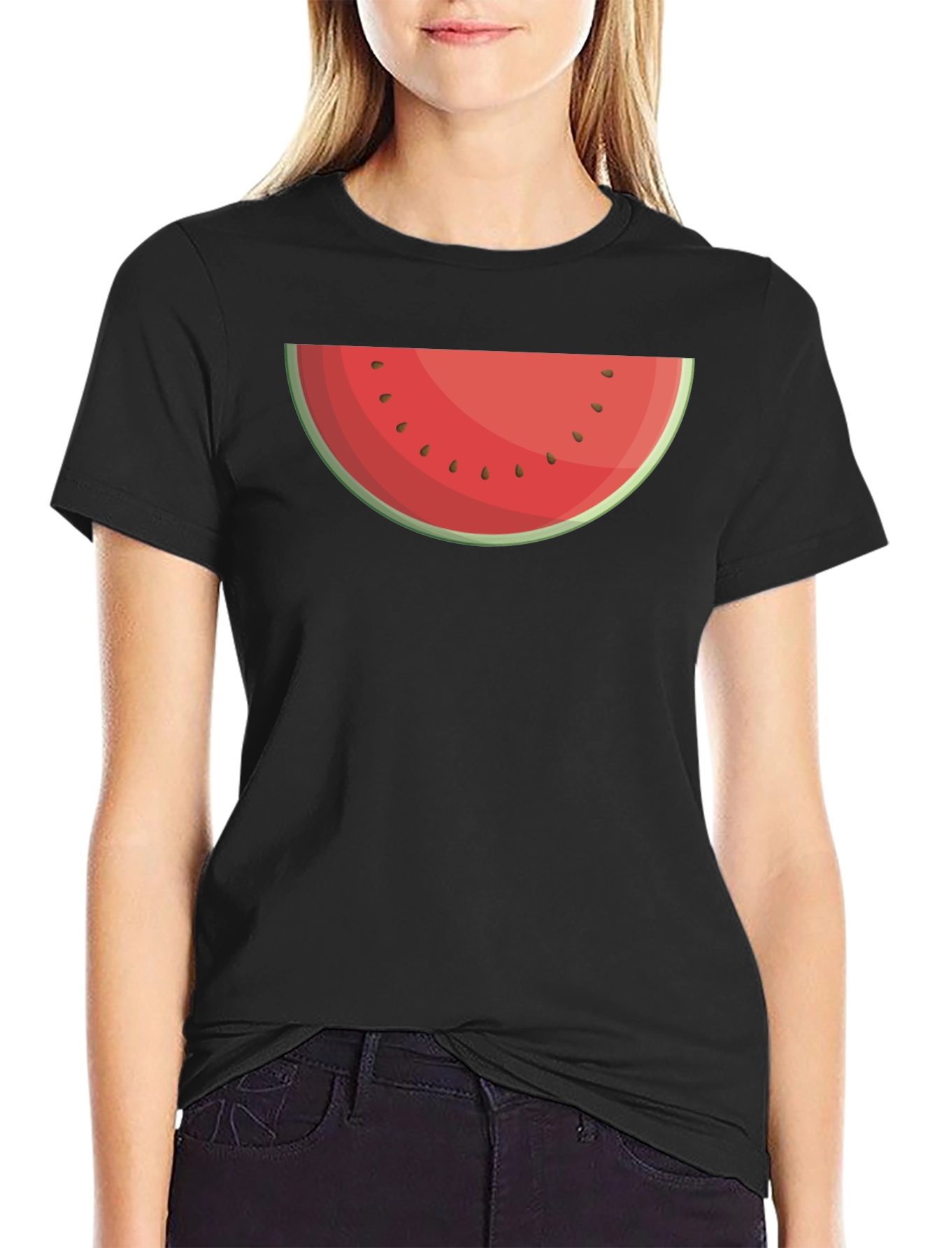 Watermelon Slice Graphic Tee - Summer Fun