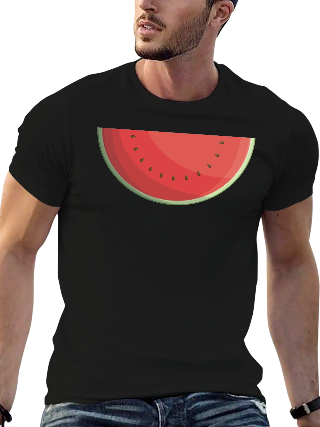Watermelon Slice Graphic Tee - Summer Fun
